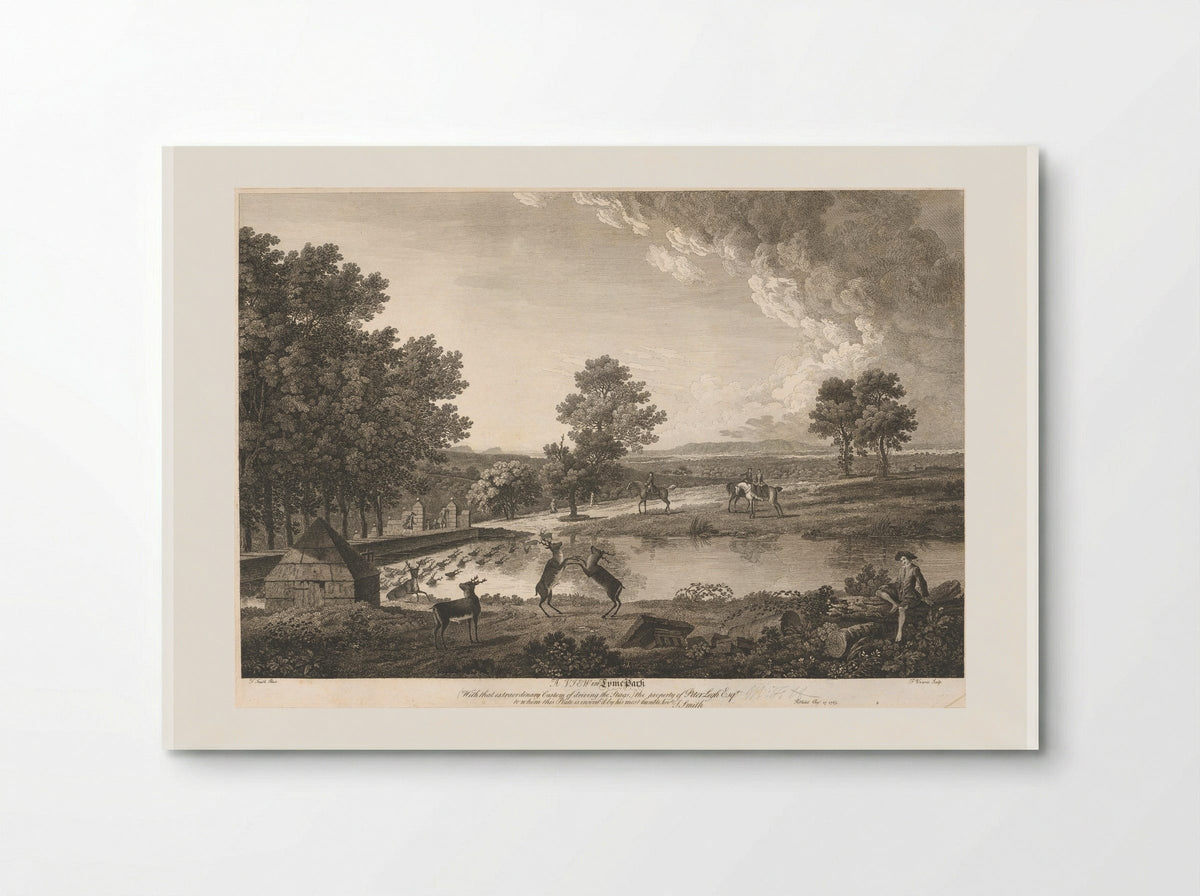 A View in Lyme Park - François Vivares - Poster
