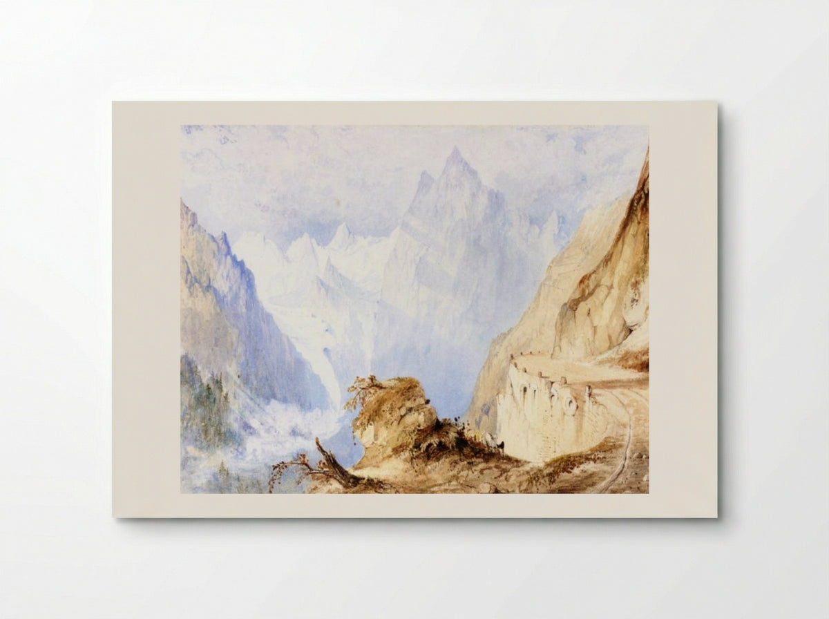 A View in the Alps - John Ruskin - Poster