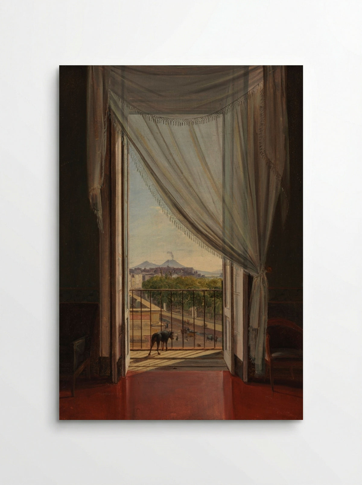 A View of Naples through a Window - Franz Ludwig Catel - Poster