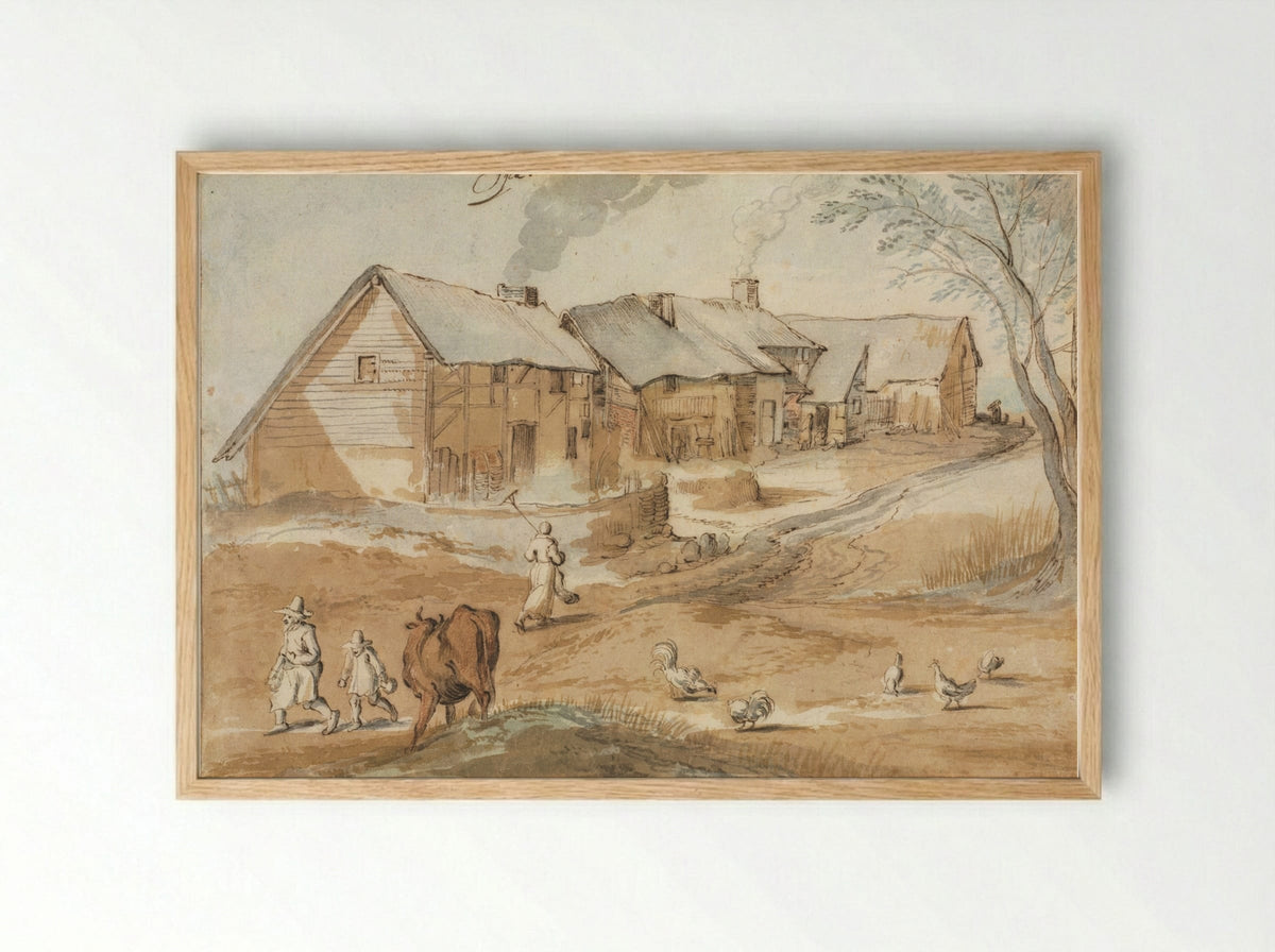 A View of Spa - Jan Brueghel the Elder - Framed Print Wood