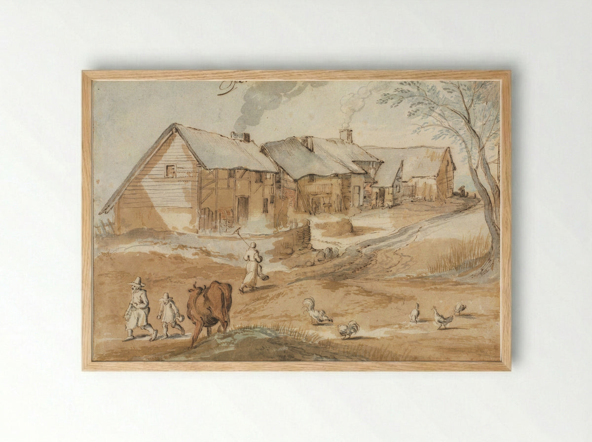 A View of Spa - Jan Brueghel the Elder - Framed Print Wood