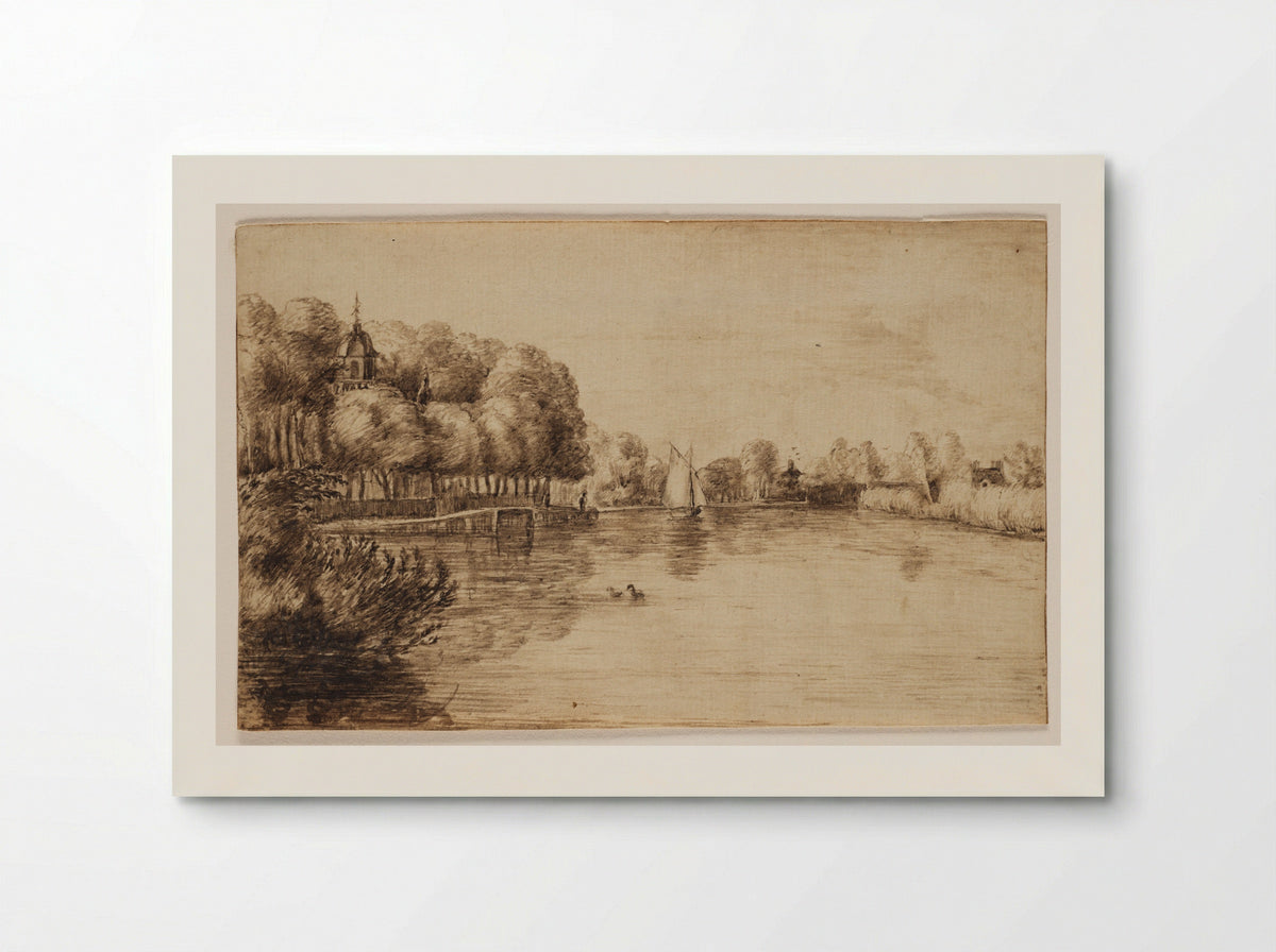 A View of Weeresteyn Manor on the Vecht - Johannes Leupenius - Poster