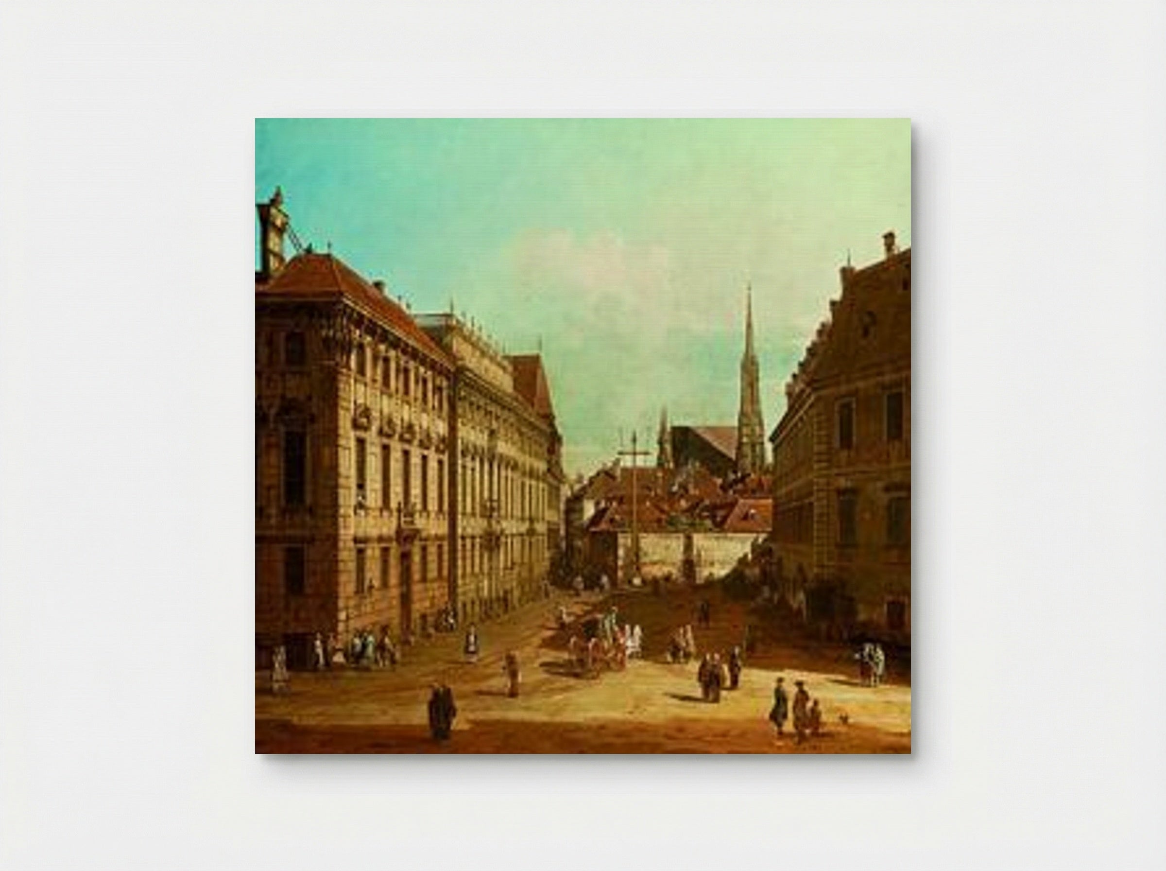 A View of the Lobkowicz Palace in Vienna - Bernardo Bellotto - Poster