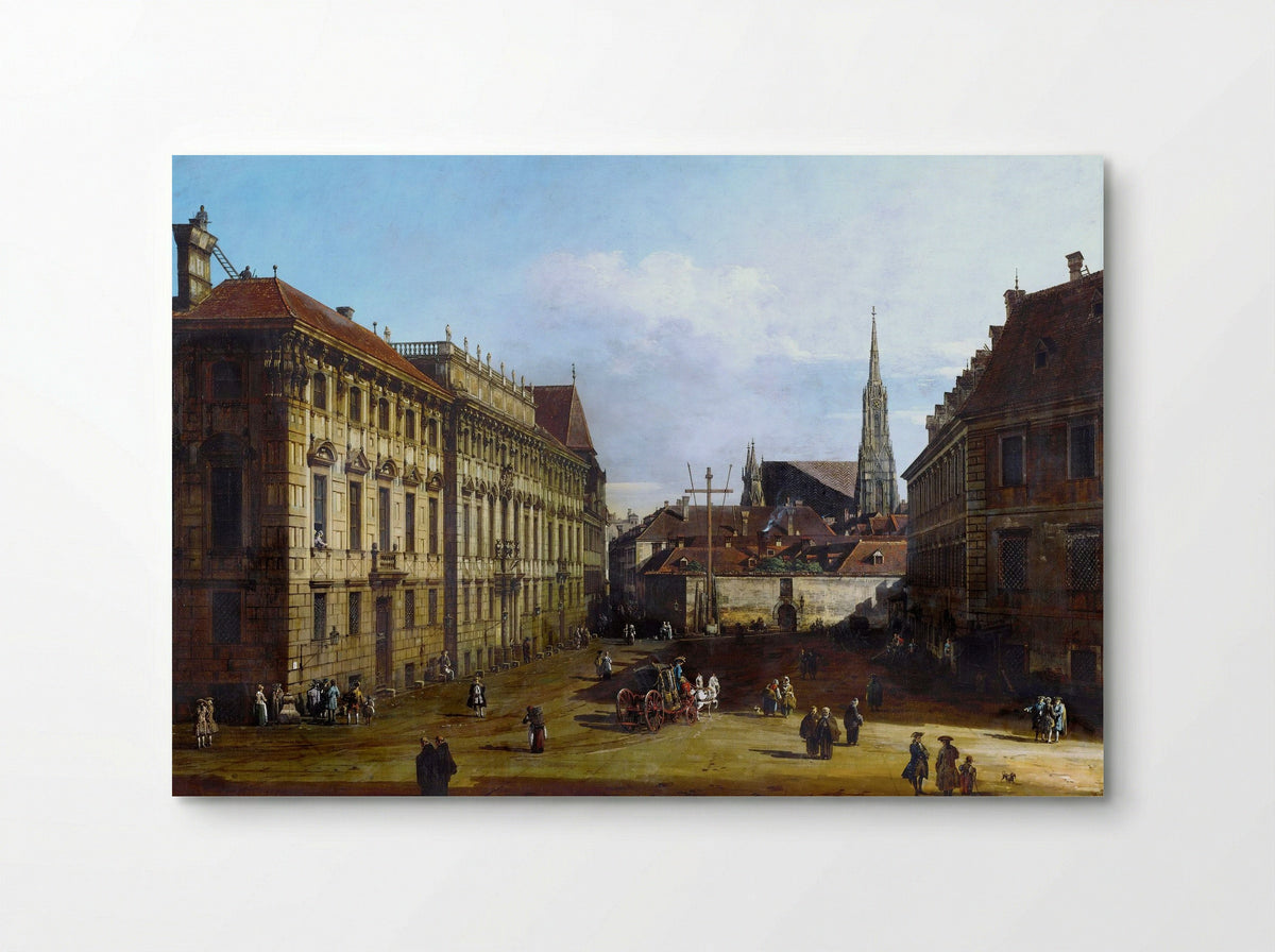 A View of the Lobkowicz Palace in Vienna - Bernardo Bellotto - Poster