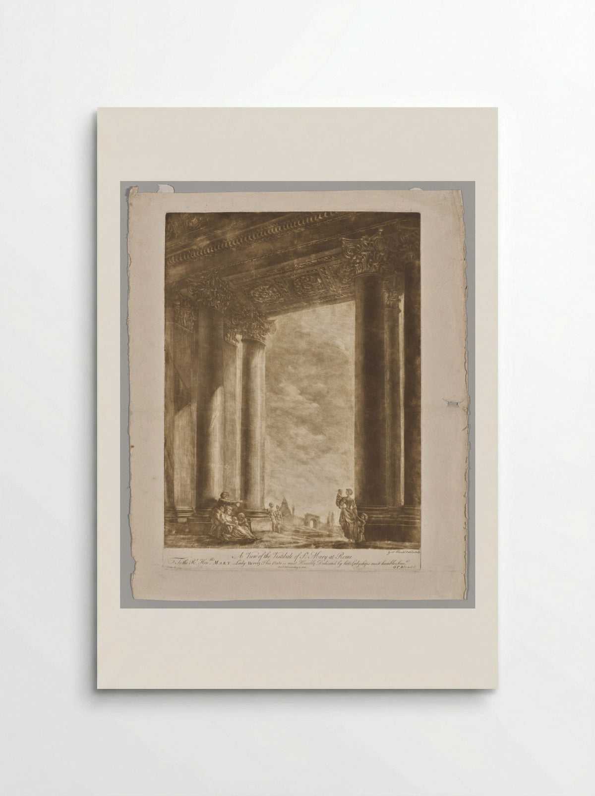 A View of the Vestibule of Saint Mary at Rome - Georges Francois Blondel - Poster