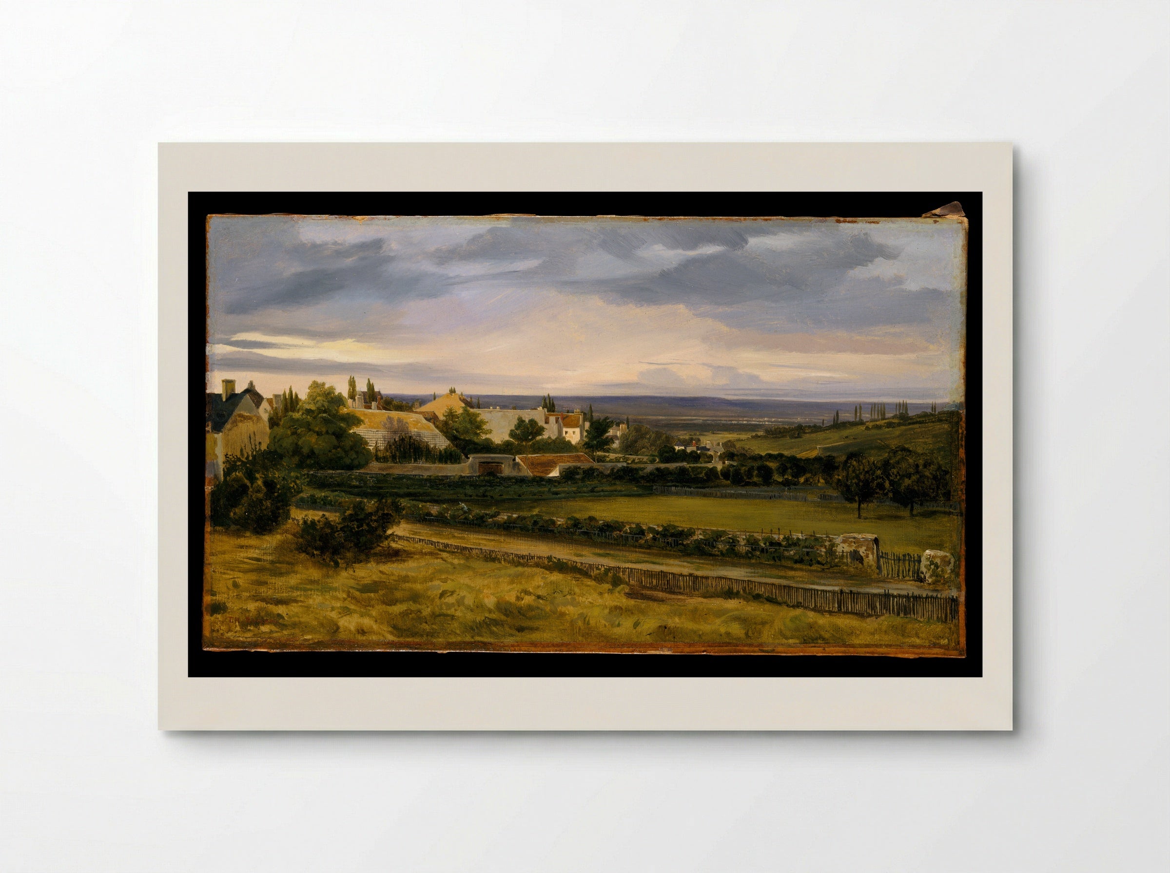 A Village in a Valley - Théodore Rousseau - Poster