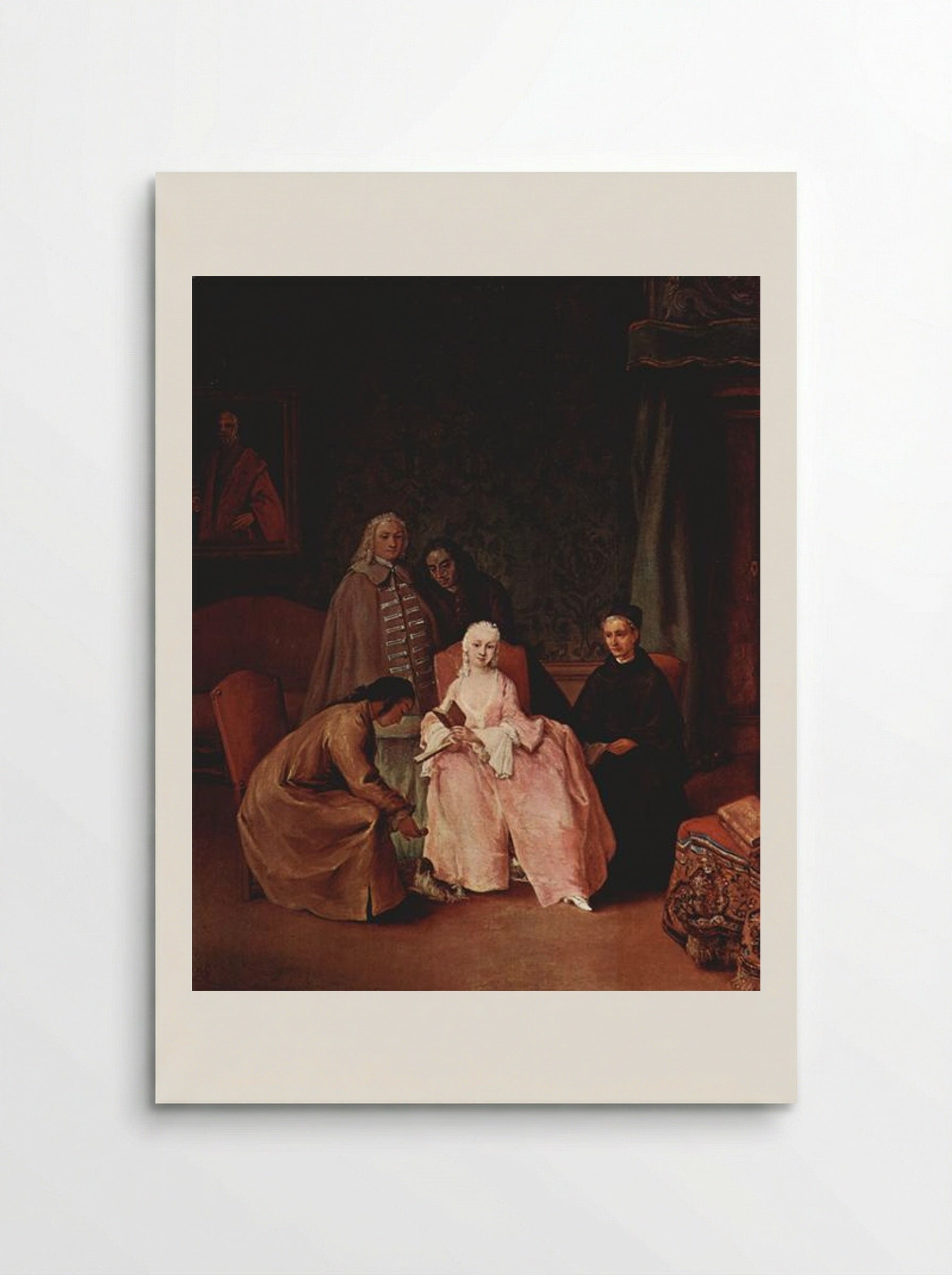 A Visit to a Lady - Pietro Longhi - Poster