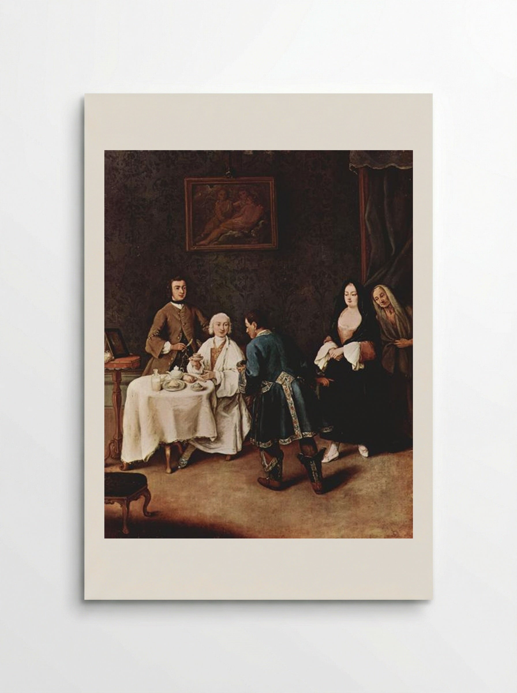 A Visit to a Lord - Pietro Longhi - Poster