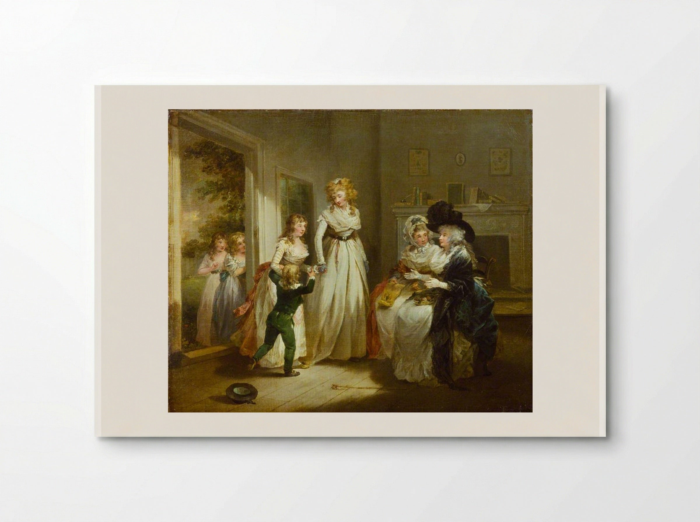 A Visit to the Boarding School - George Morland - Poster