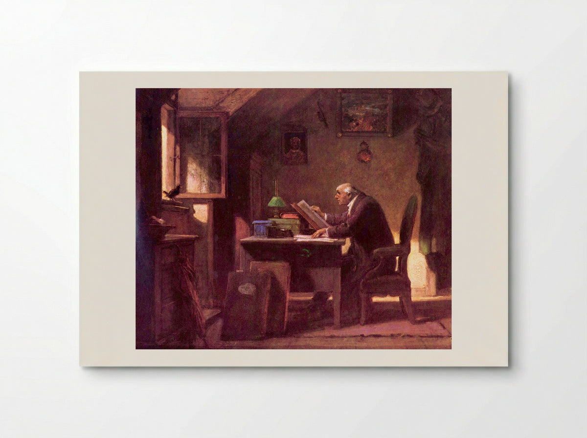 A Visit - Carl Spitzweg - Poster