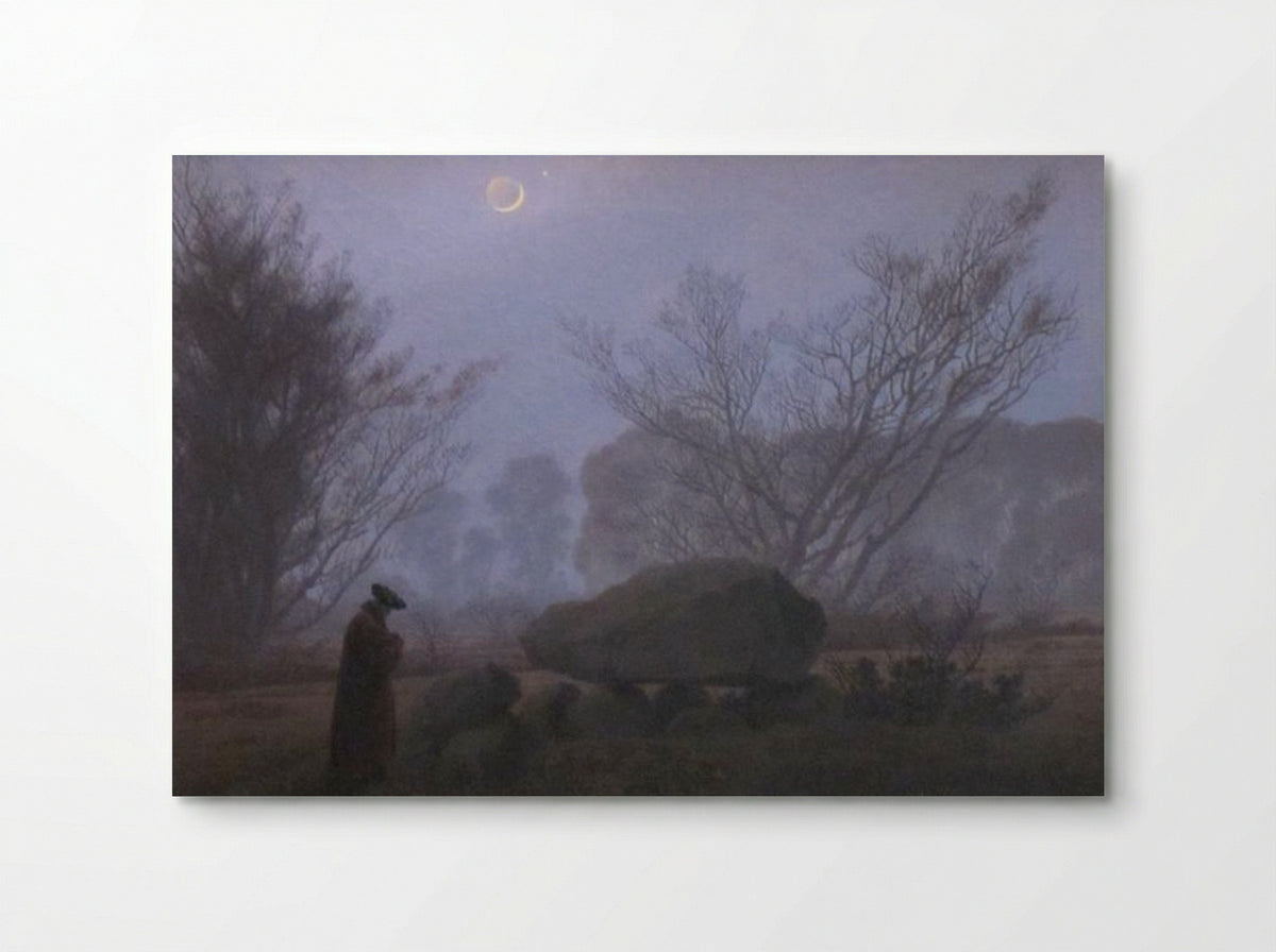 A Walk at Dusk - Caspar David Friedrich - Poster