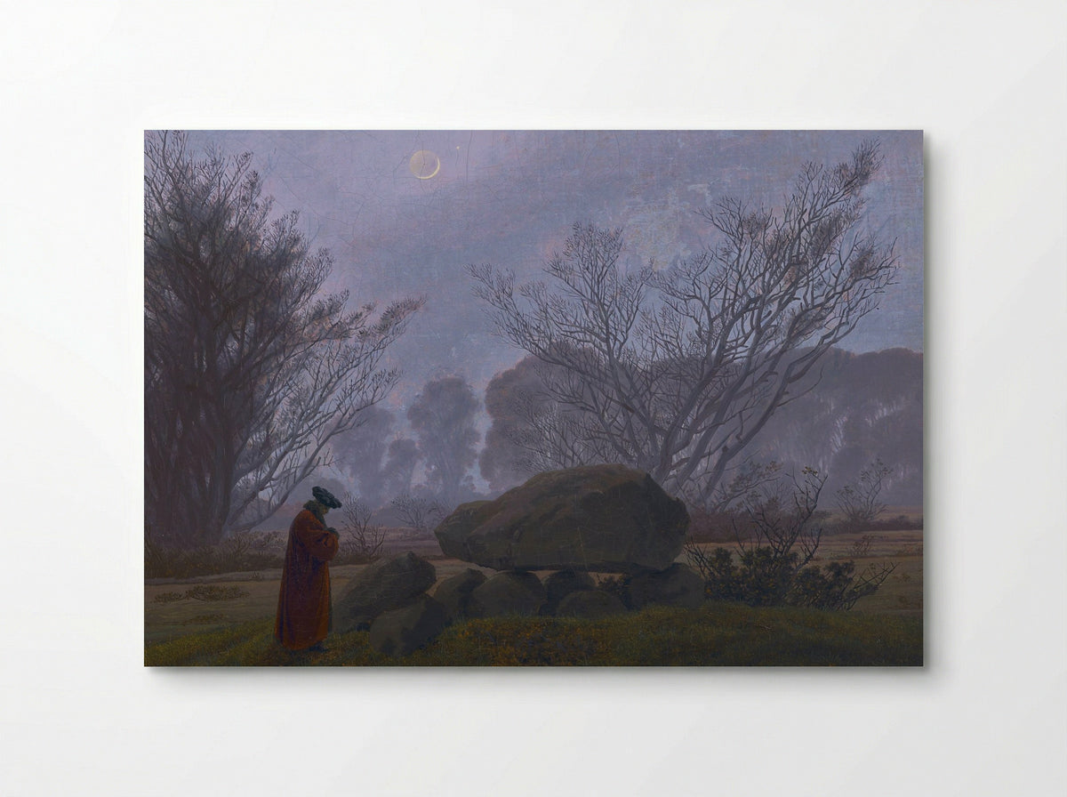 A Walk at Dusk - Caspar David Friedrich - Poster