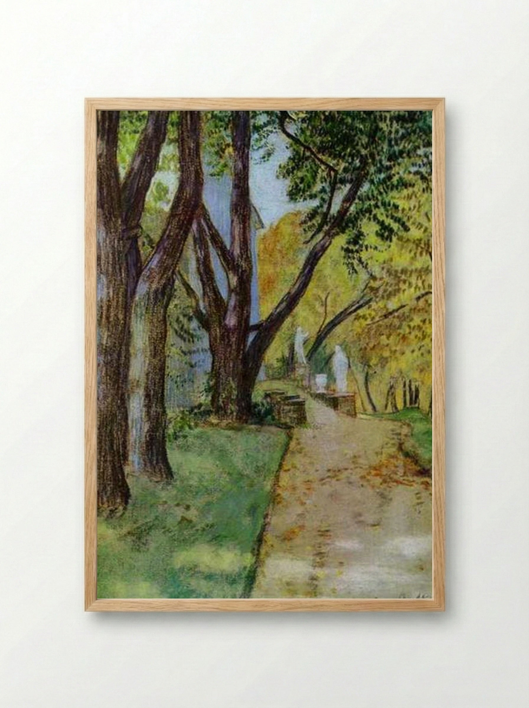 A Walk in the Park - Victor Borisov-Musatov - Framed Print Wood