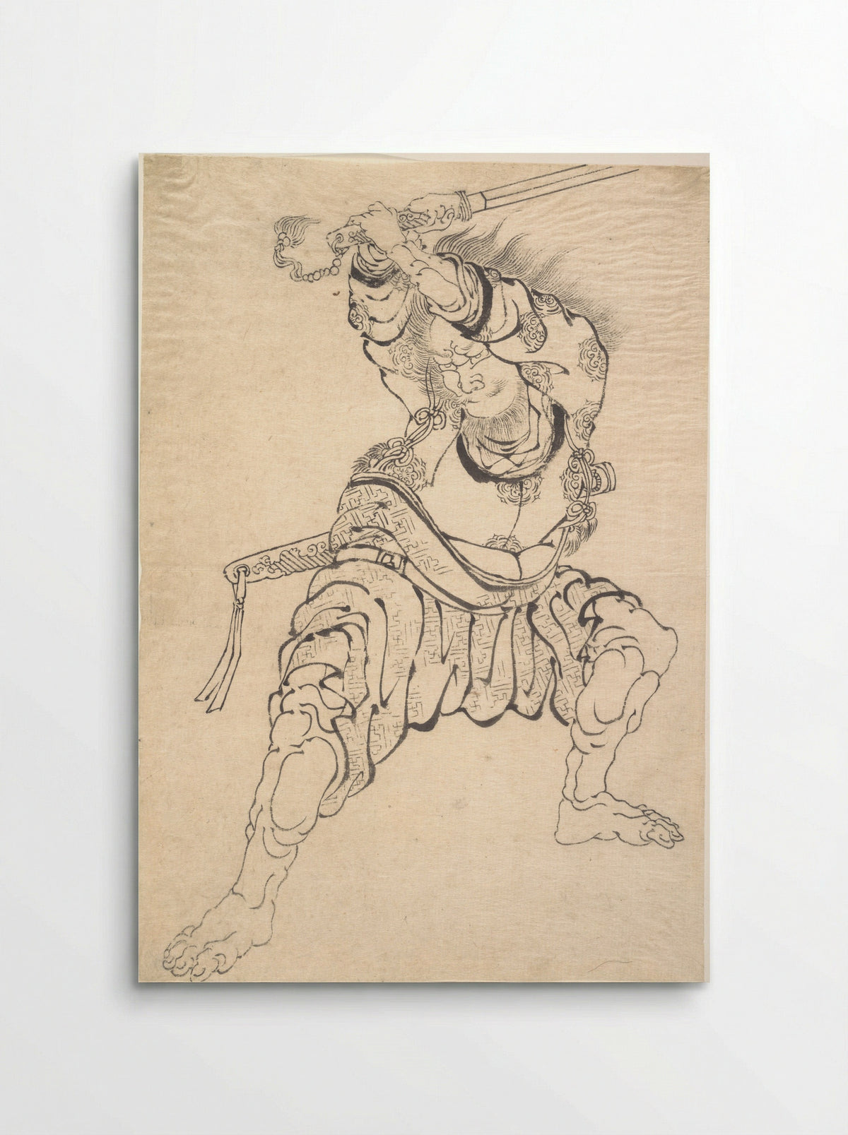 A Warrior - Katsushika Hokusai - Poster