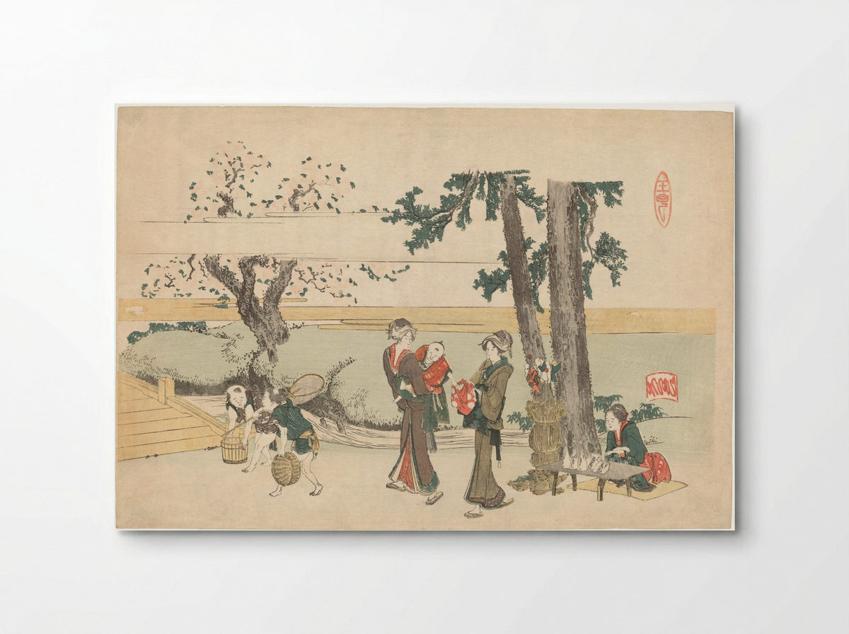 A Wayside Scene (Oji) - Katsushika Hokusai - Poster