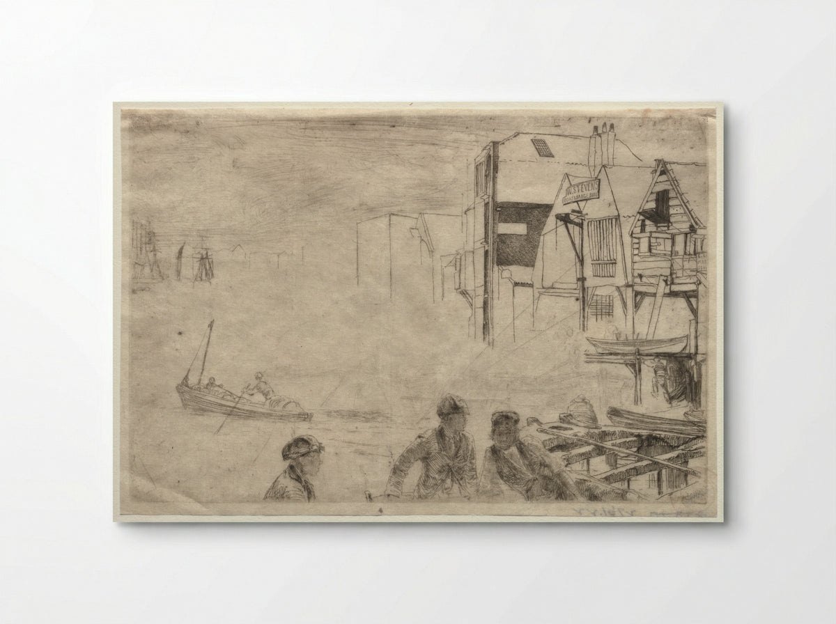 A Wharf - James McNeill Whistler - Poster