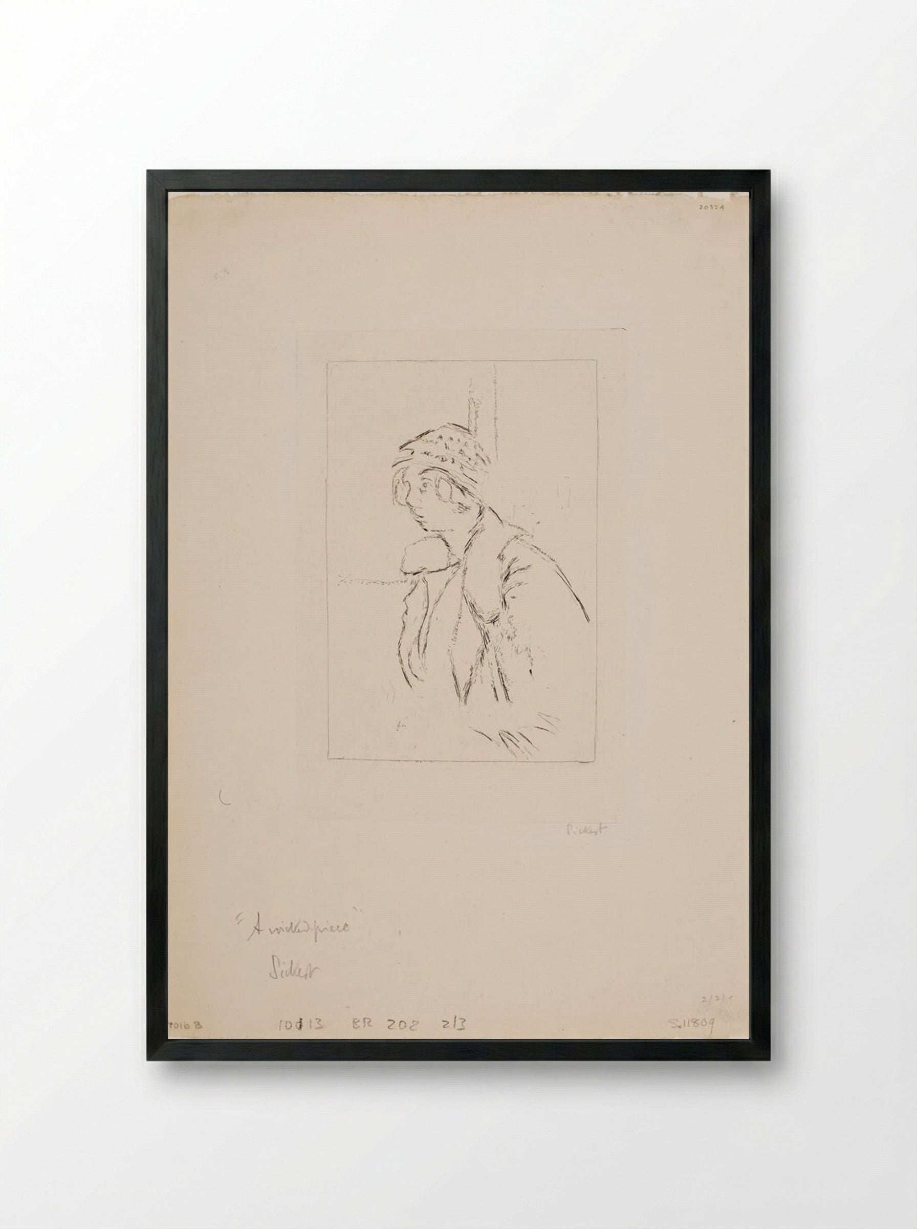 A Wicked Piece - Walter Sickert - Framed Print Black