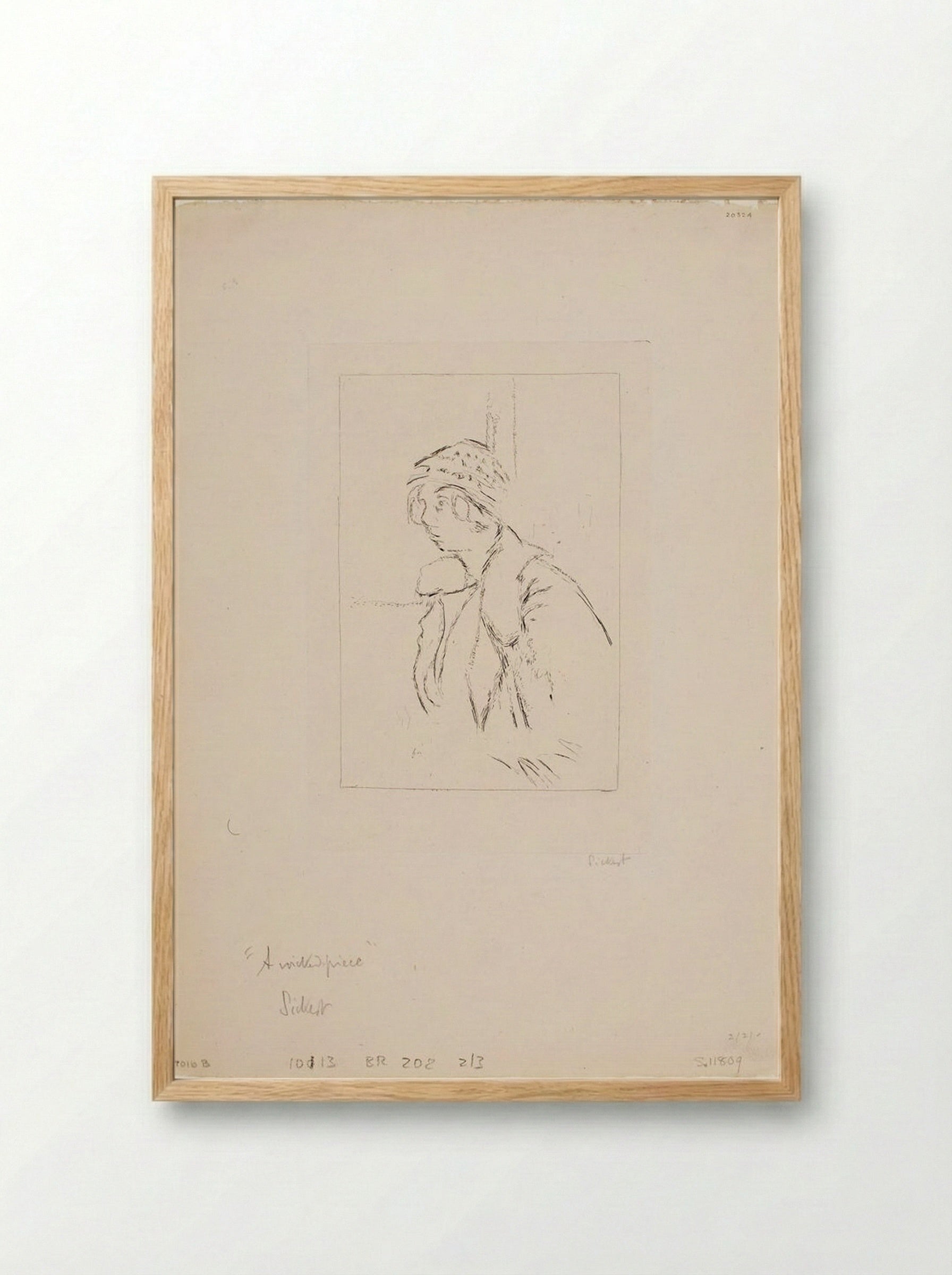 A Wicked Piece - Walter Sickert - Framed Print Wood