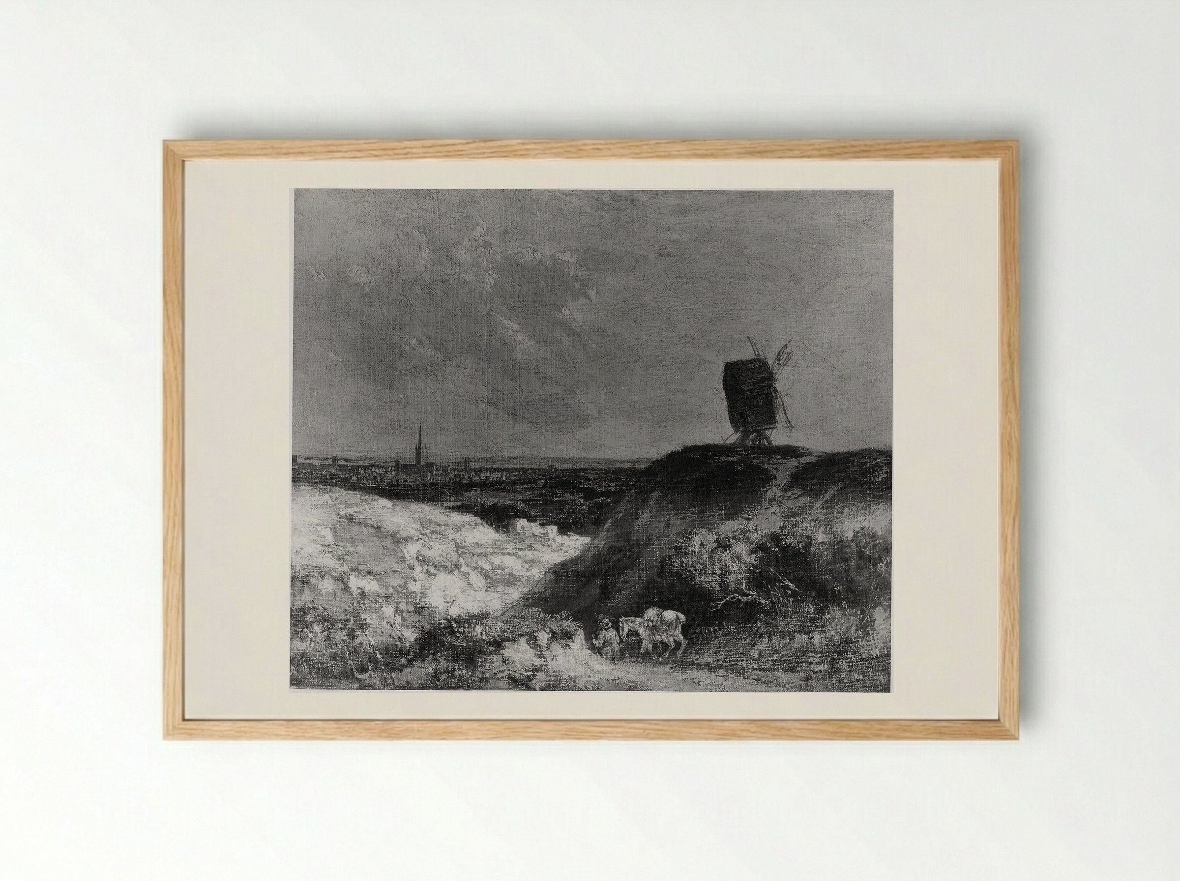 A Windmill near Norwich - John Crome - Framed Print Wood