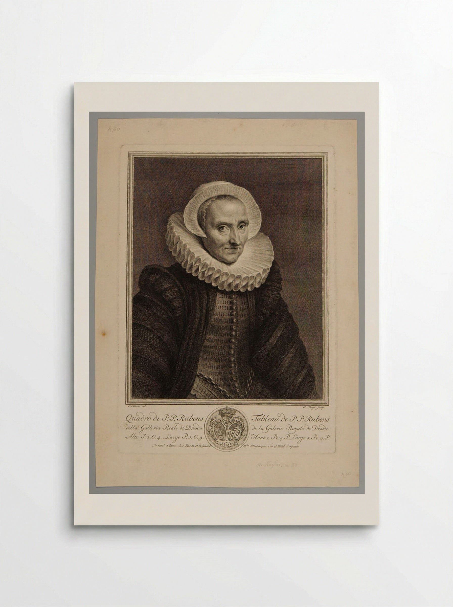 A Woman (After Peter Paul Rubens) - Pieter Tanjé - Poster