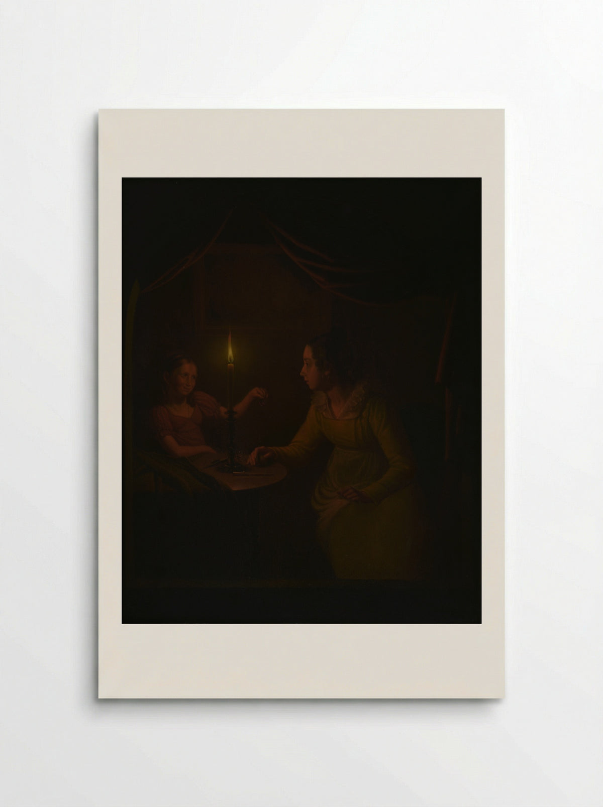 A Woman and a Child by Candlelight - Michiel Versteegh - Poster