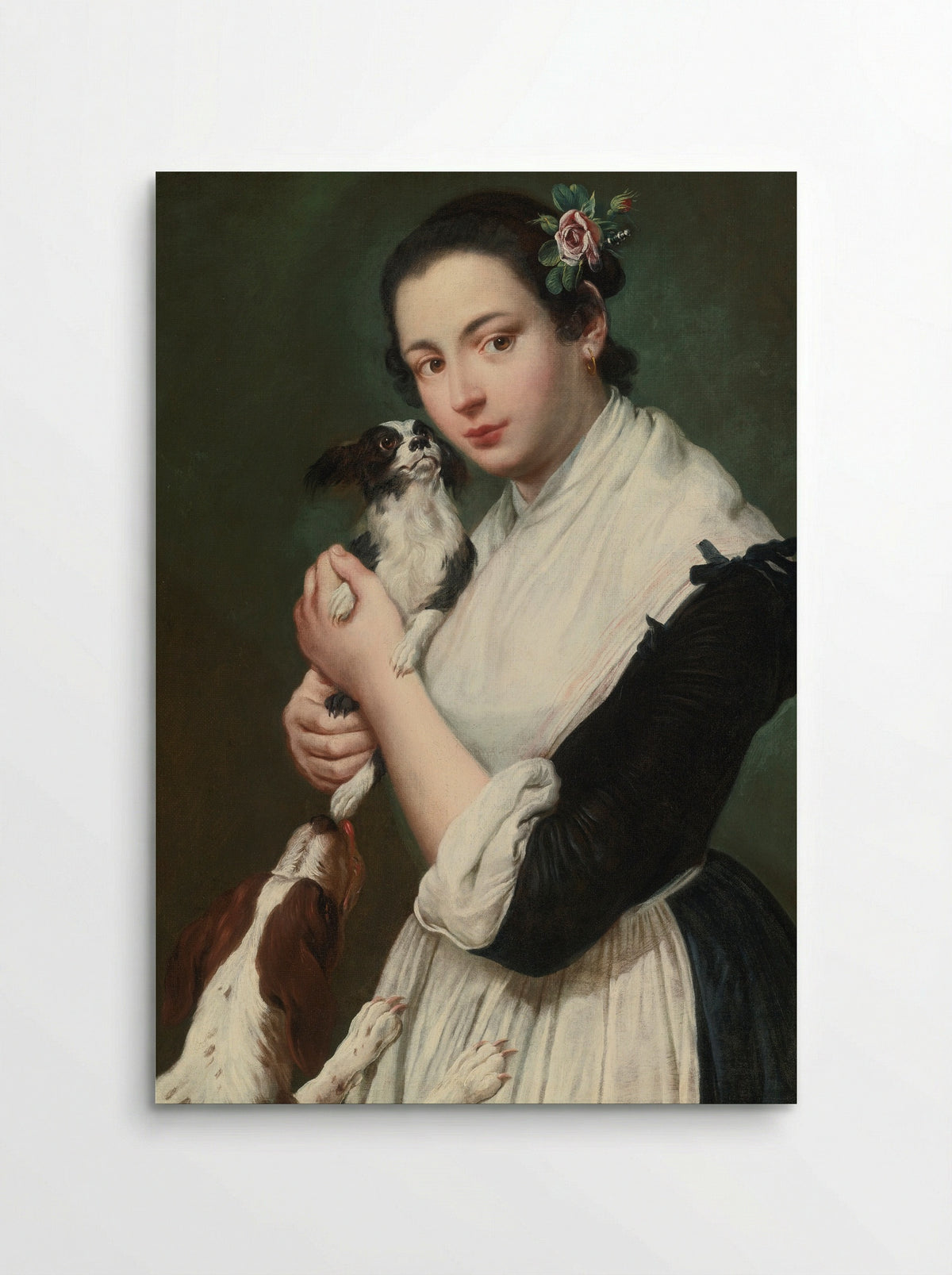 A Woman with a Dog - Giacomo Ceruti - Poster