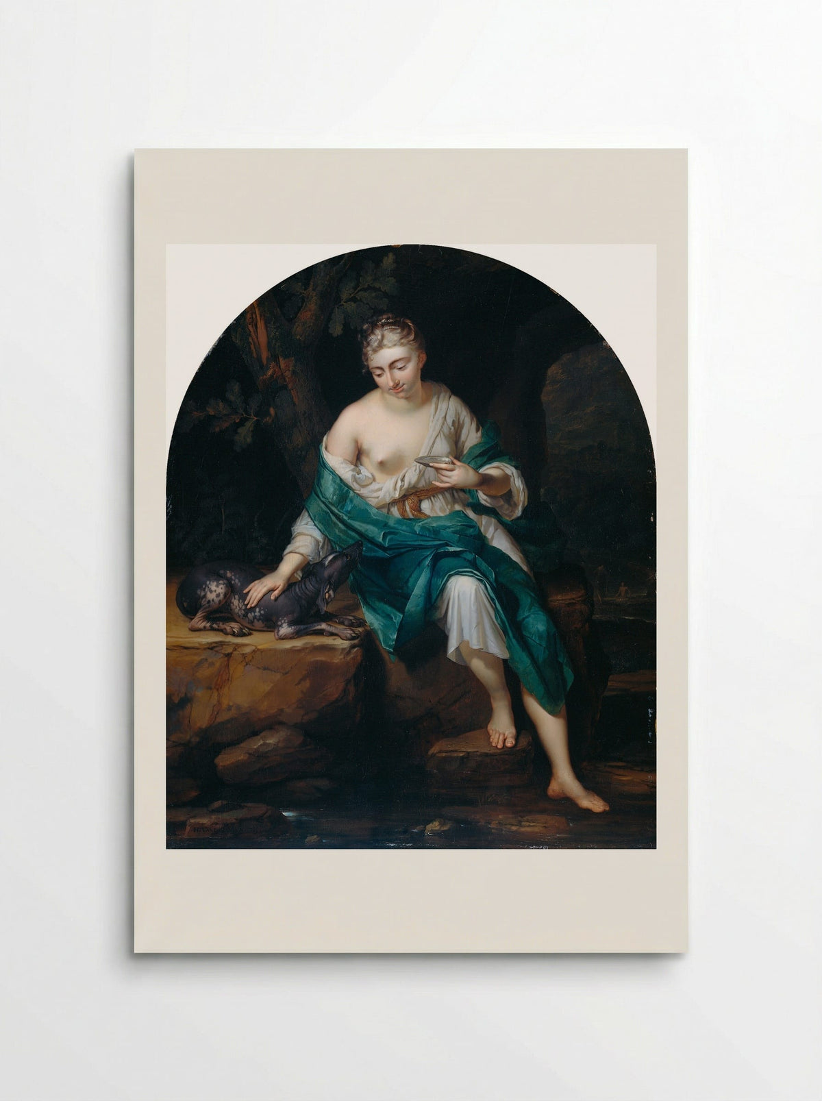 A Woman with a Dog - Herman van der Mijn - Poster