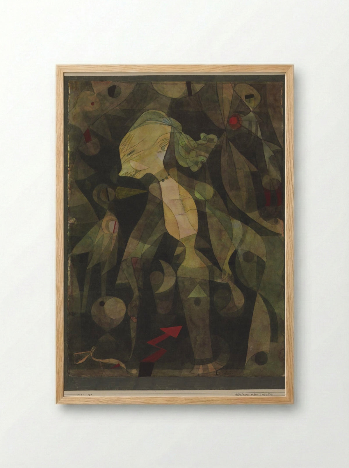 A Young Lady's Adventure - Paul Klee - Framed Print Wood