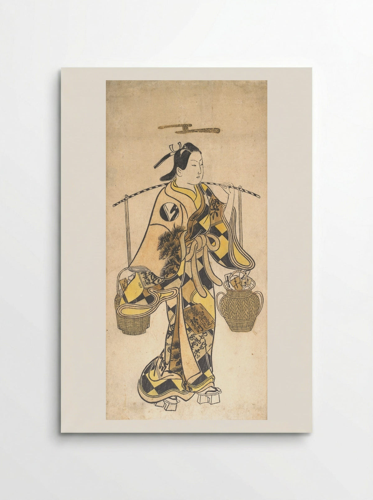 A Young Man as a Seller of Love Prophecies - Okumura Toshinobu - Poster