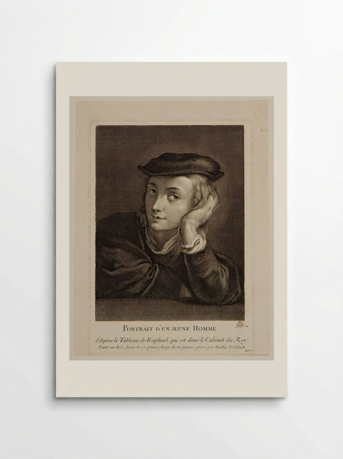 A Young Man - Nicolas Edelinck - Poster
