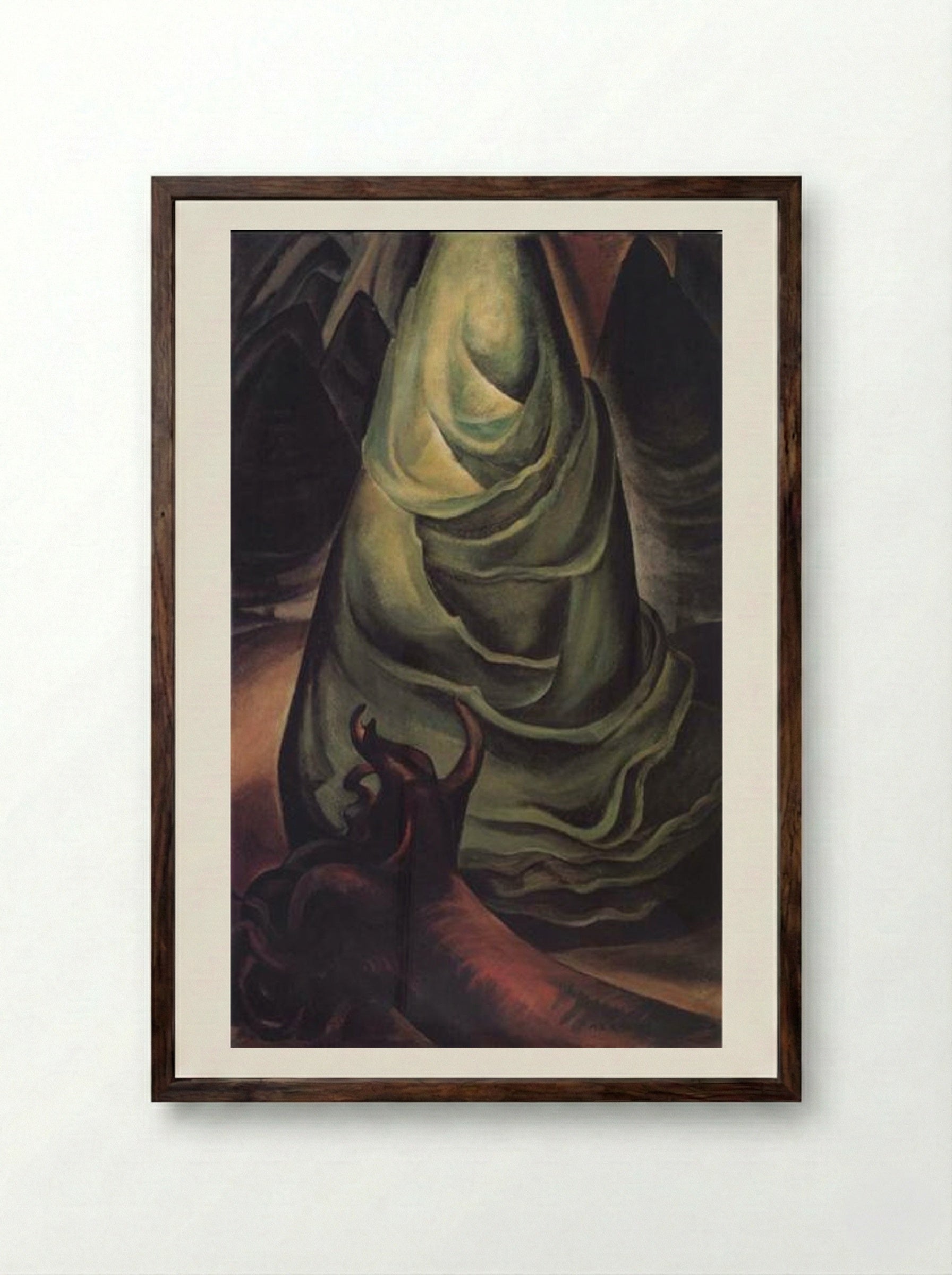 A Young Tree - Emily Carr - Framed Print Dark Wood