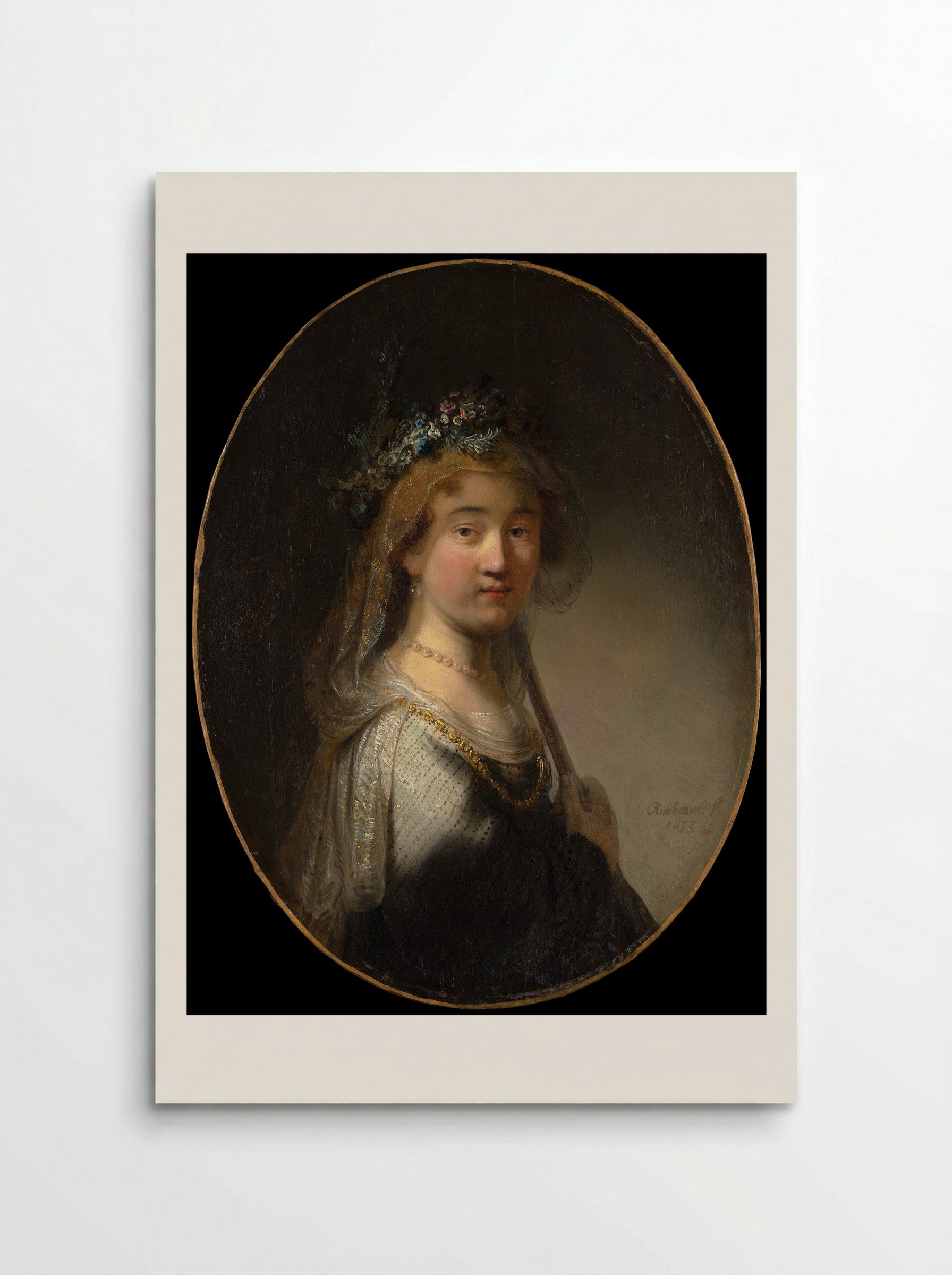A Young Woman as a Shepherdess - Govert Flinck - Poster