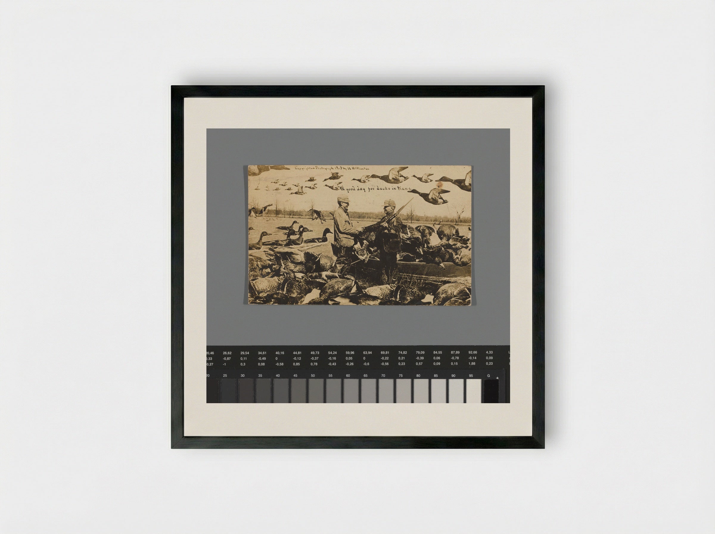 A good day for ducks in Kans. - William H. Martin - Framed Print Black