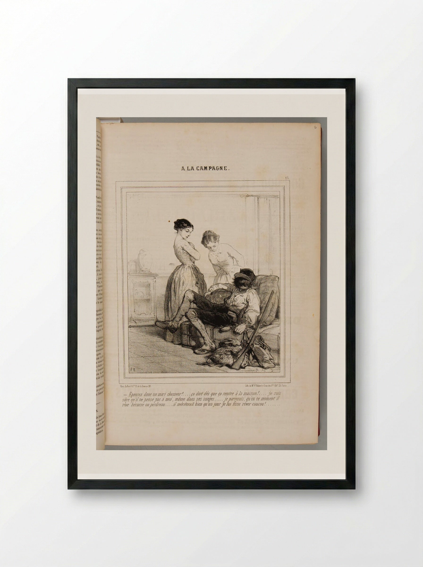 A la Campagne - Various Artists - Framed Print Black