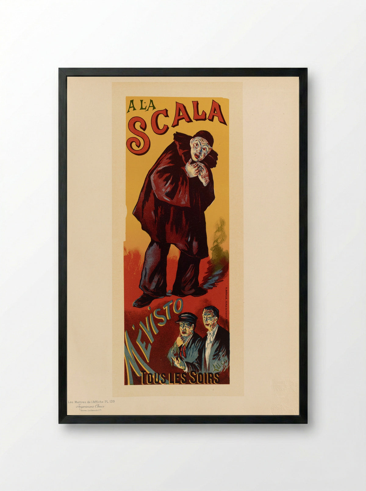 A la Scala, Mévisto - Maximilien Luce - Framed Print Black