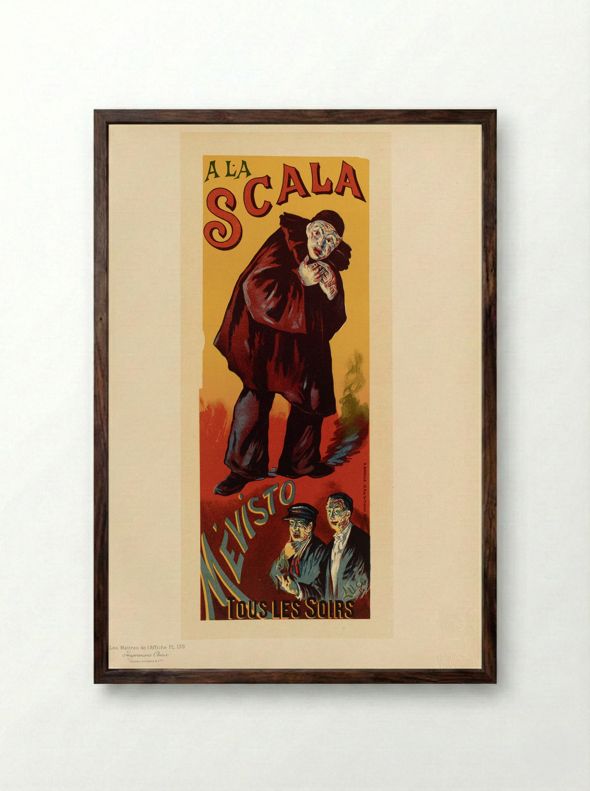 A la Scala, Mévisto - Maximilien Luce - Framed Print Dark Wood