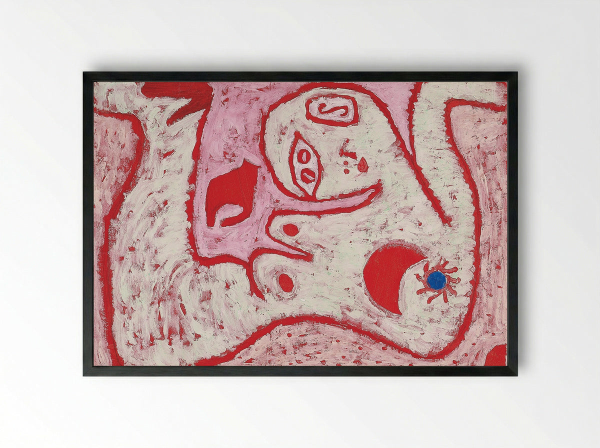 A woman for Gods - Paul Klee - Framed Print Black