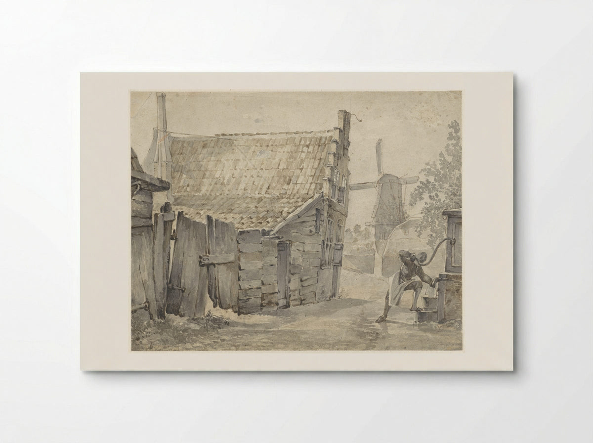 Aan de Papentorenvest te Haarlem - Hendrik Savrij - Poster