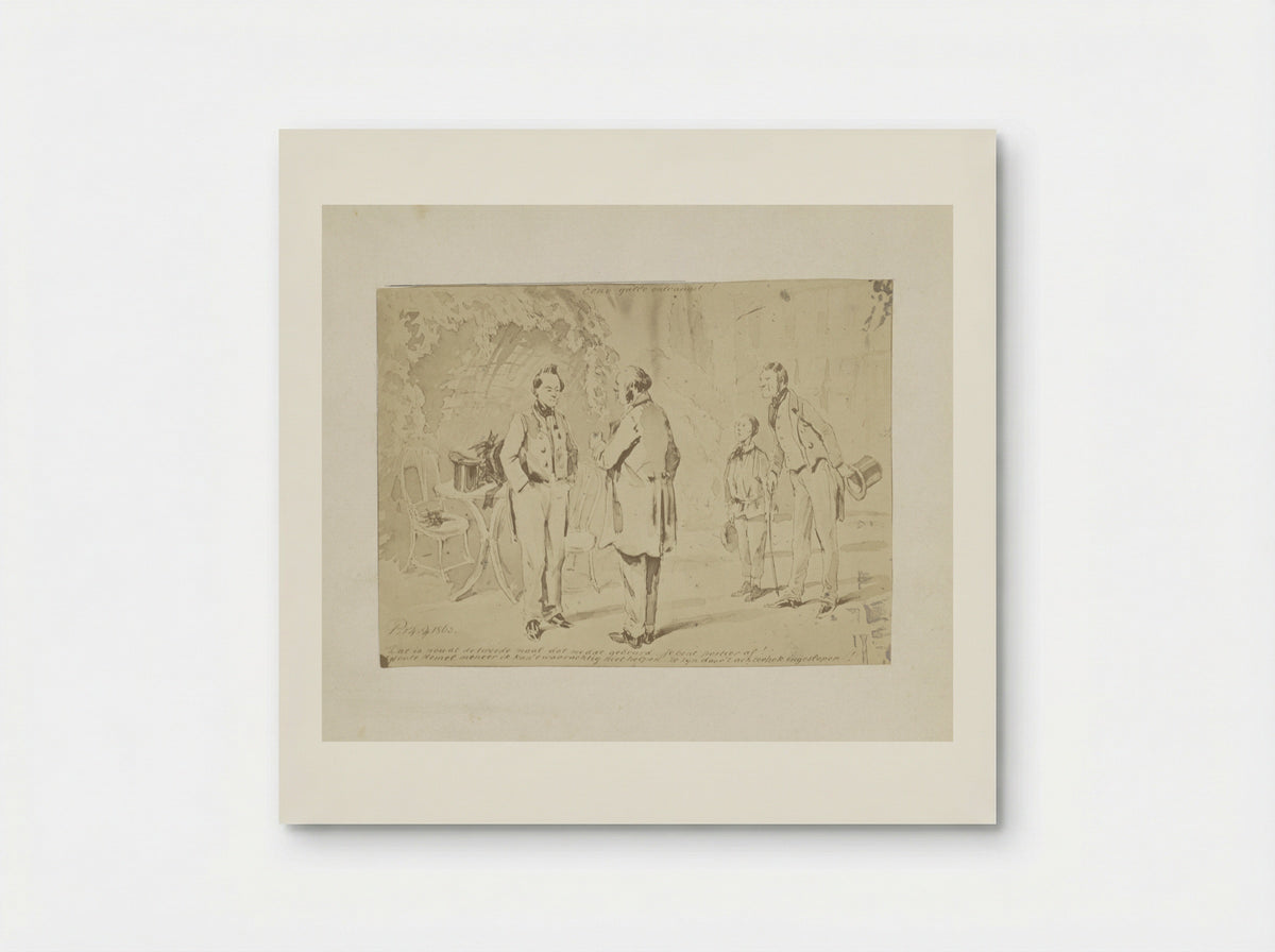 Aankondiging van een tentoonstelling van Jacobus Bellamy in de Utrechtsche Kunstkring - Pieter van Loon - Poster