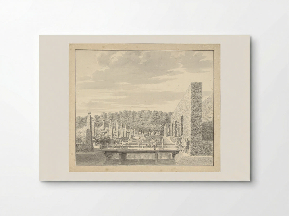 Aanzichten van het landgoed Spieringshoek tussen Schiedam en Vlaardingen - Cornelis Pronk - Poster