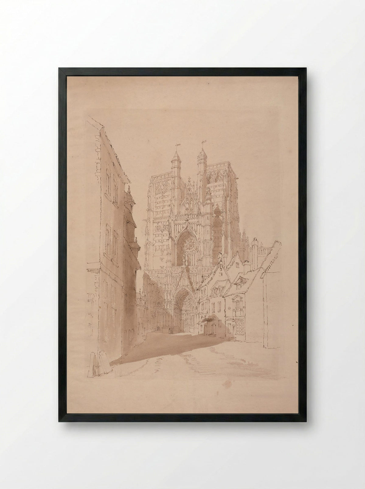 Abbeville - Henry Edridge - Framed Print Black