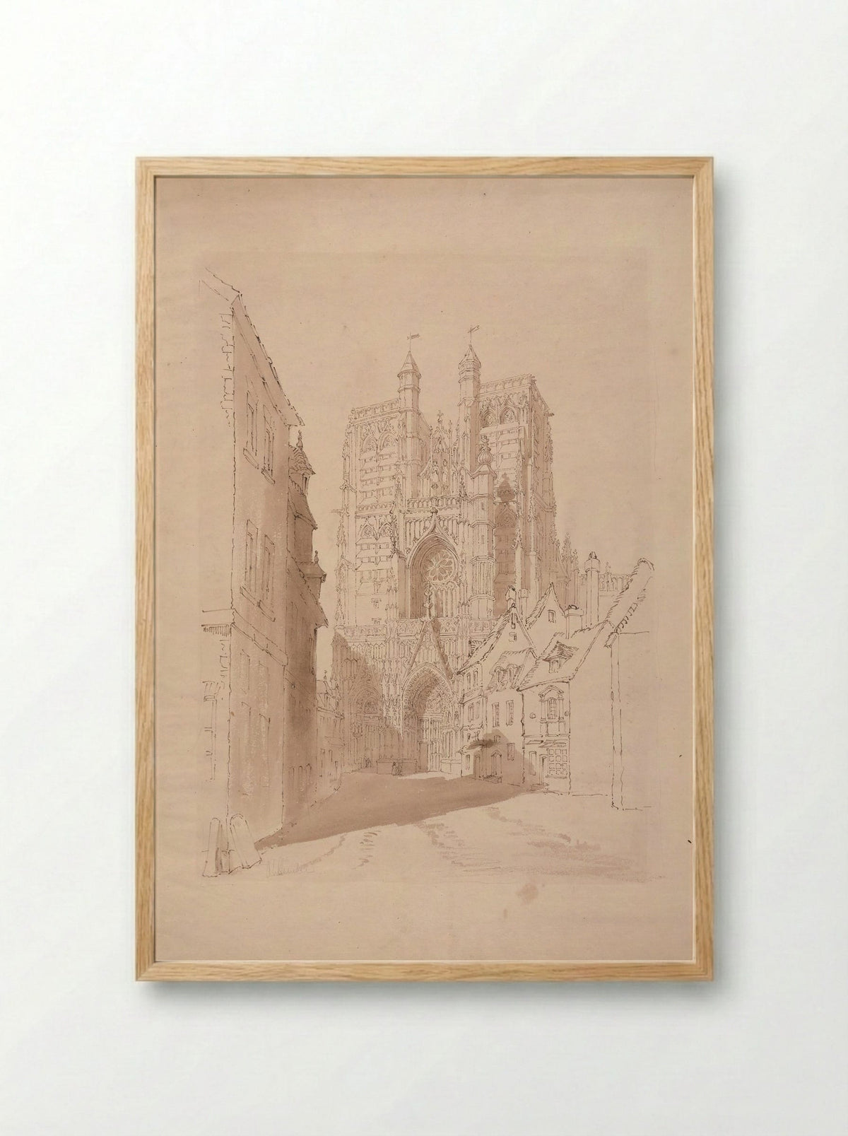 Abbeville - Henry Edridge - Framed Print Wood