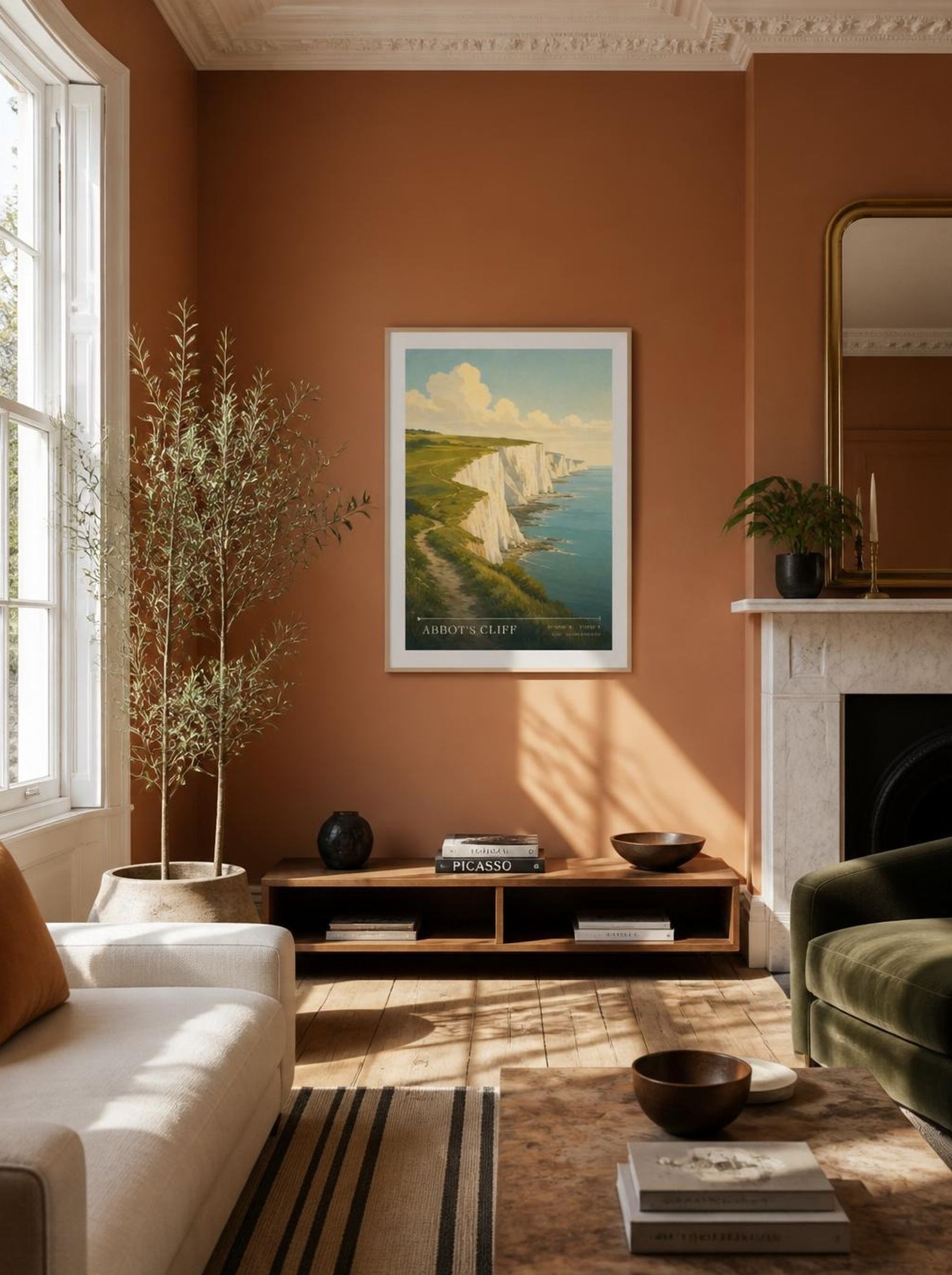 Abbot's Cliff Kent United Kingdom Travel Poster - Lifestyle