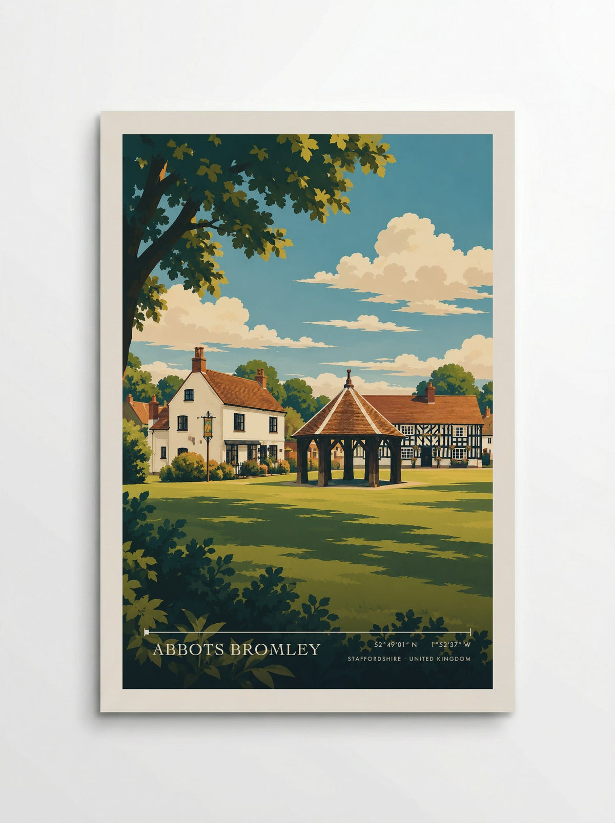 Abbots Bromley, Staffordshire | Travel Poster - Poster
