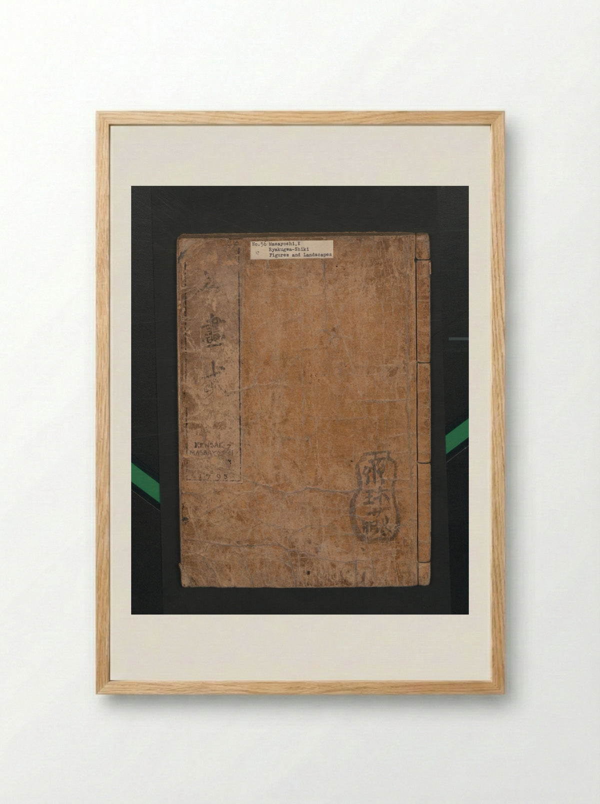 Abbreviated Drawing Styles for Figures - Kuwagata Keisai - Framed Print Wood