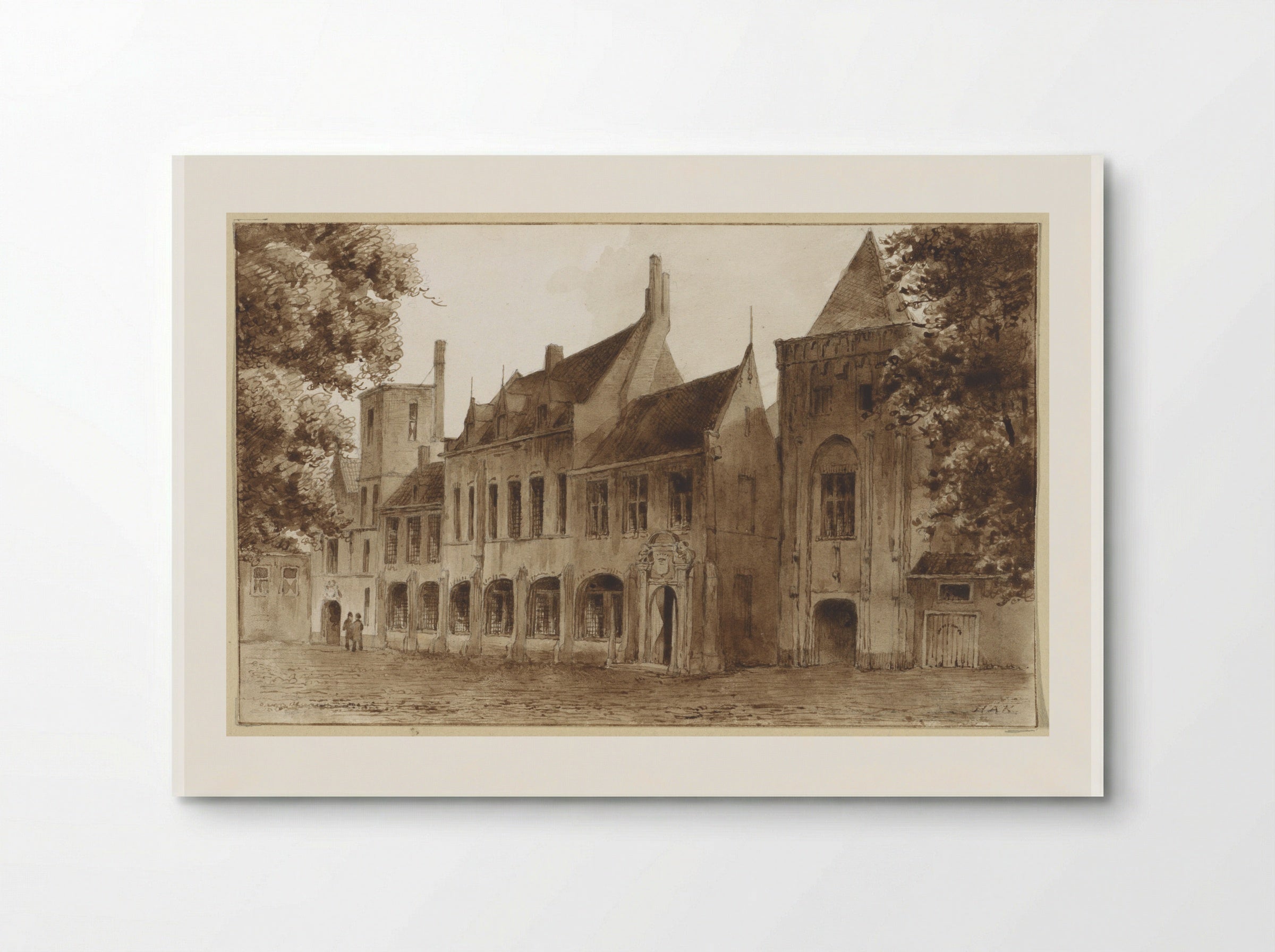 Abdij te Middelburg - Hendrik Abraham Klinkhamer - Poster