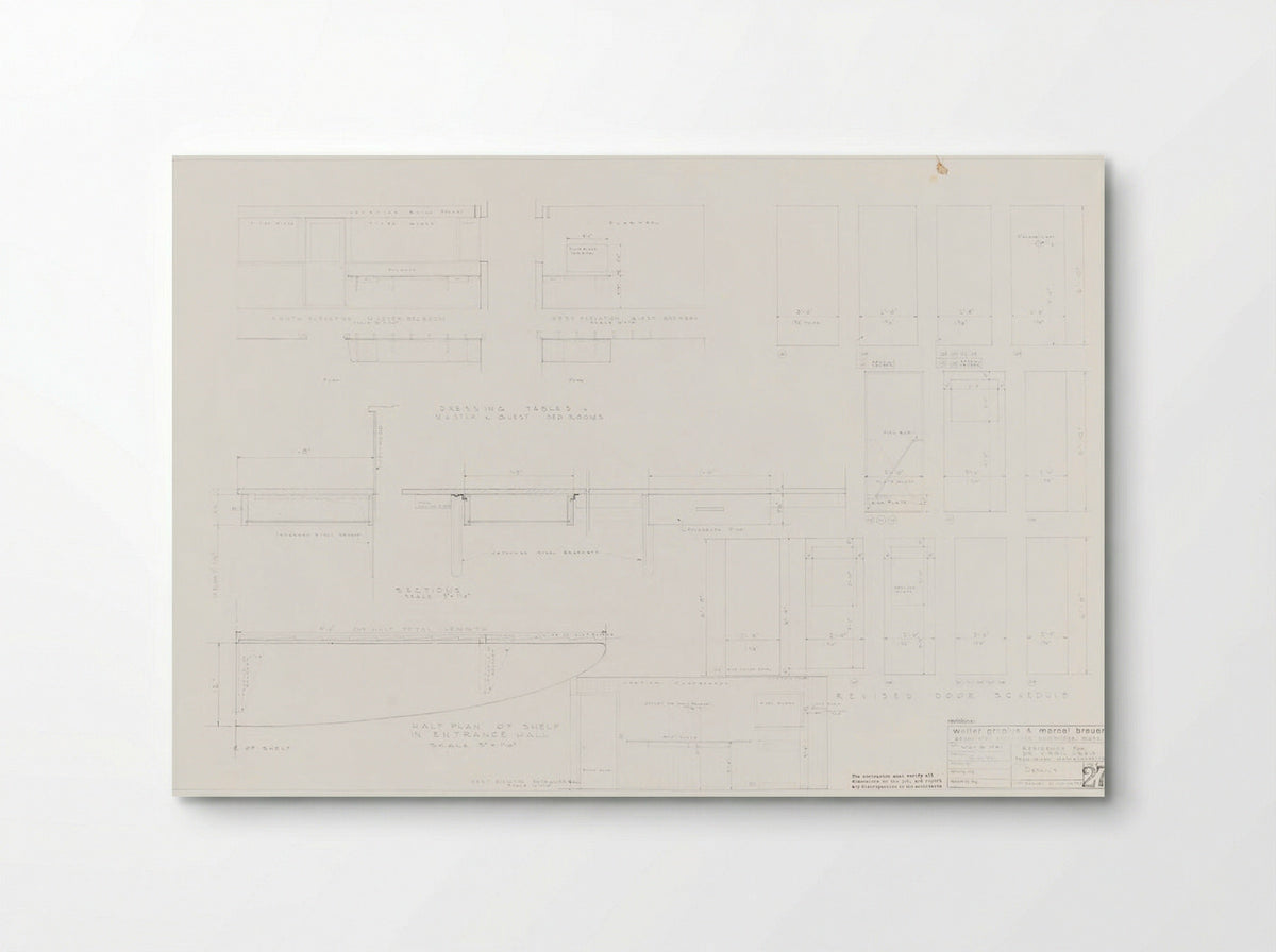 Abele Residence Details - C.D.W. - Poster