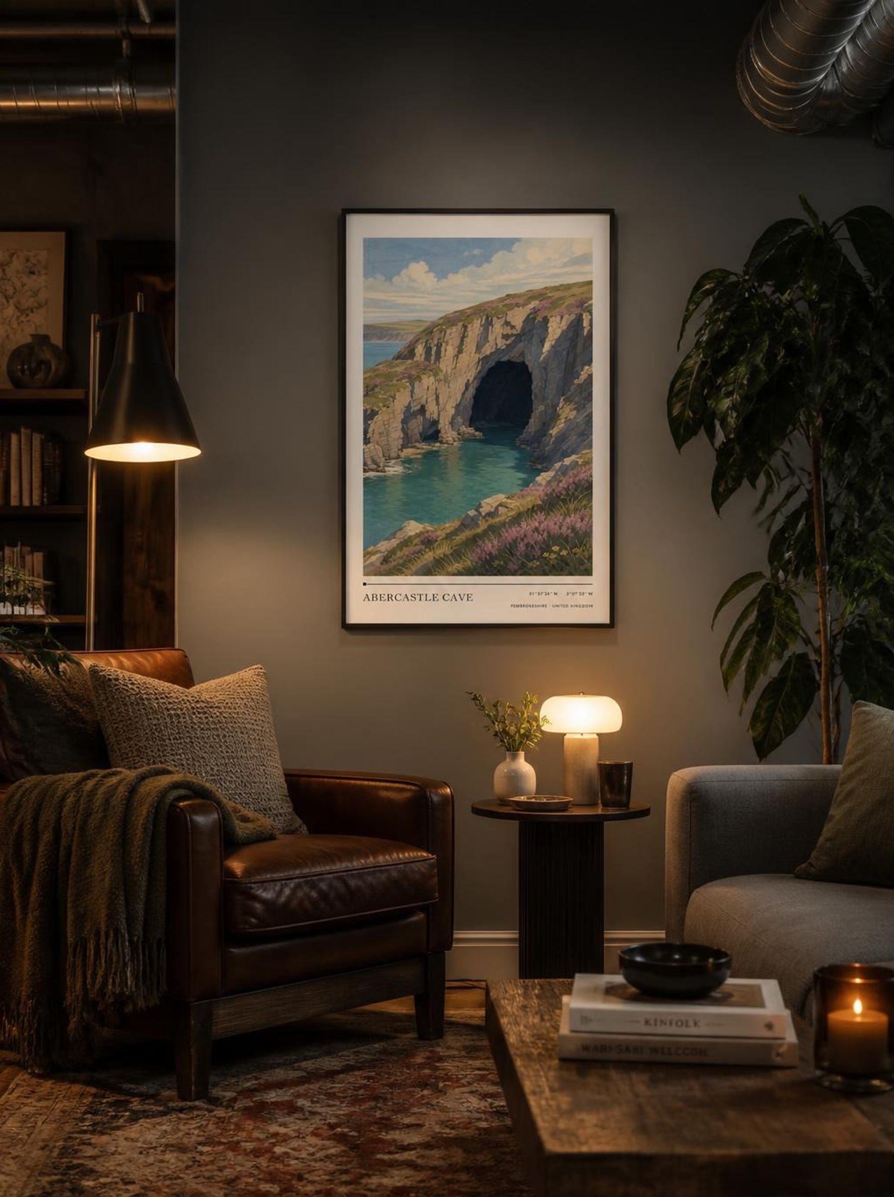 Abercastle Cave Pembrokeshire United Kingdom Travel Poster - Lifestyle