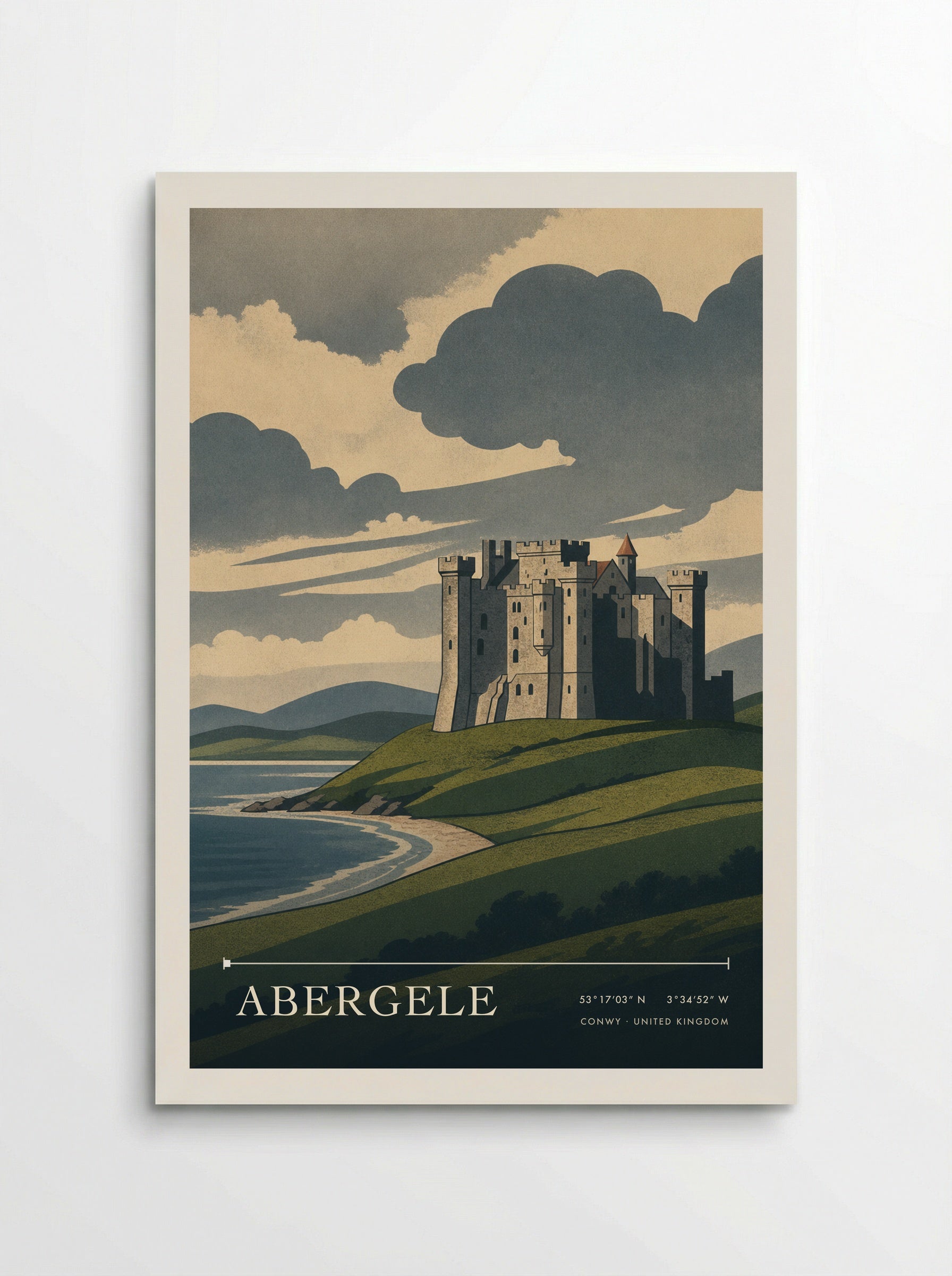 Abergele Conwy United Kingdom Travel Poster - Poster