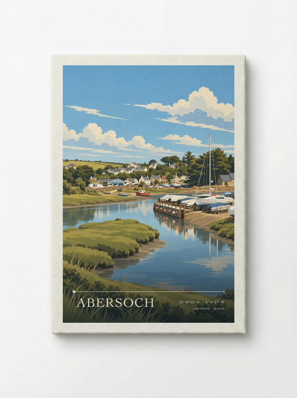 Abersoch, Gwynedd | Travel Poster - Canvas